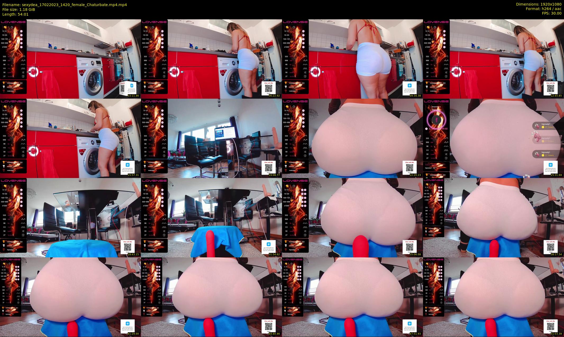 sexydea — 55 minute Chaturbate female cam show recording, 1080p, Feb 17, 2023