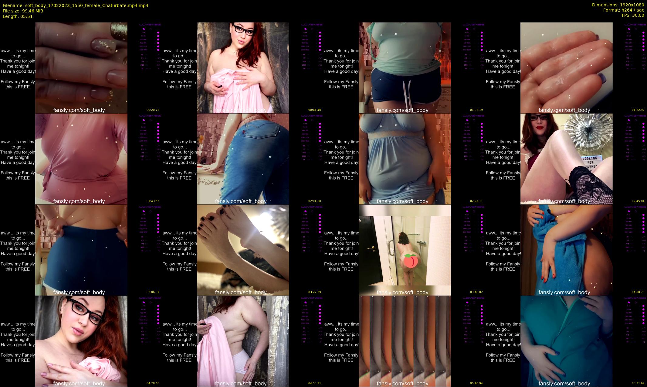 soft_body — 6 minute Chaturbate female cam show recording, 1080p, Feb 17, 2023