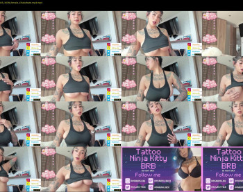 tattoo_ninja_kitty — 14 minute Chaturbate female cam show recording, 720p, Feb 17, 2023