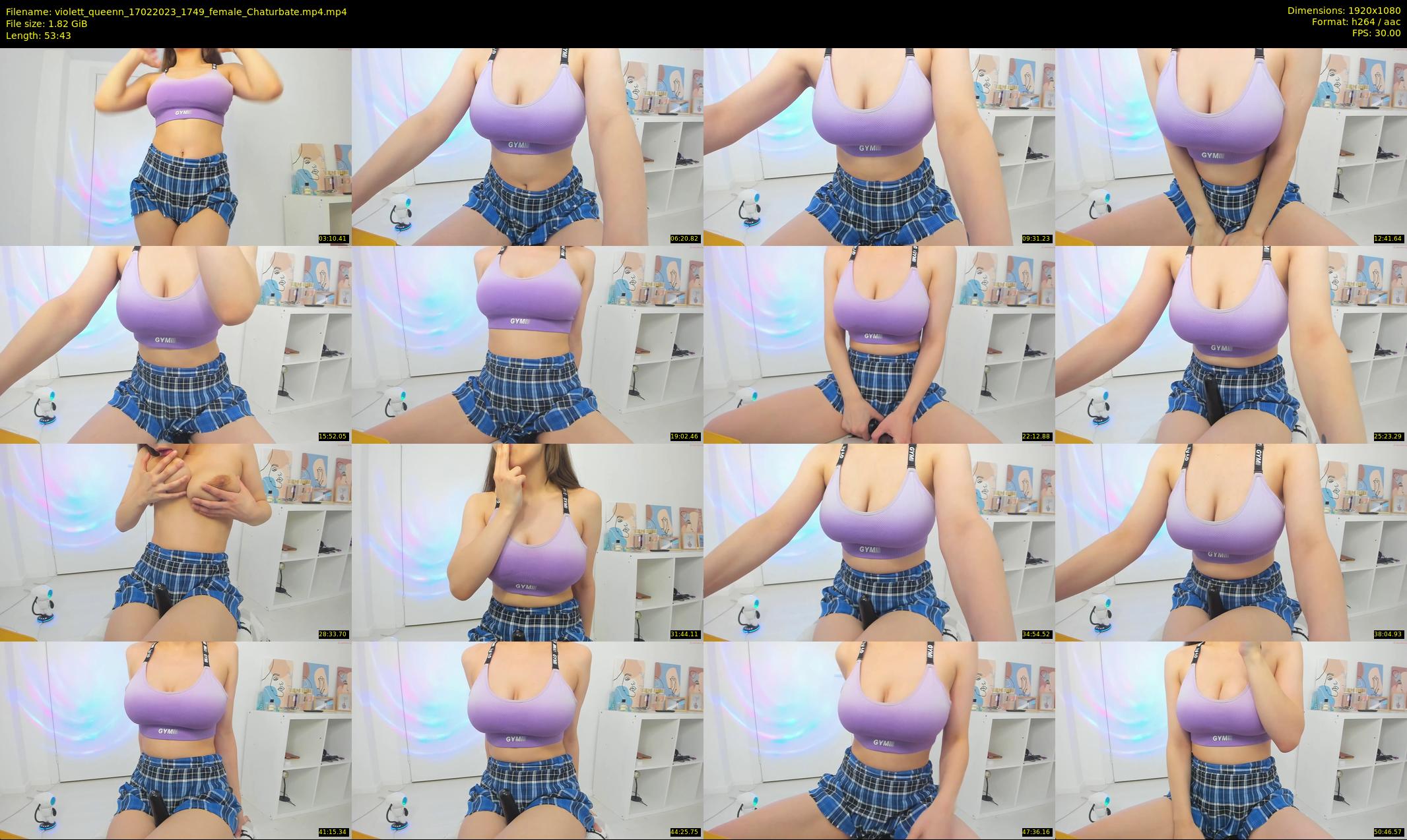 violett_queenn — 54 minute Chaturbate female cam show recording, 1080p, Feb 17, 2023