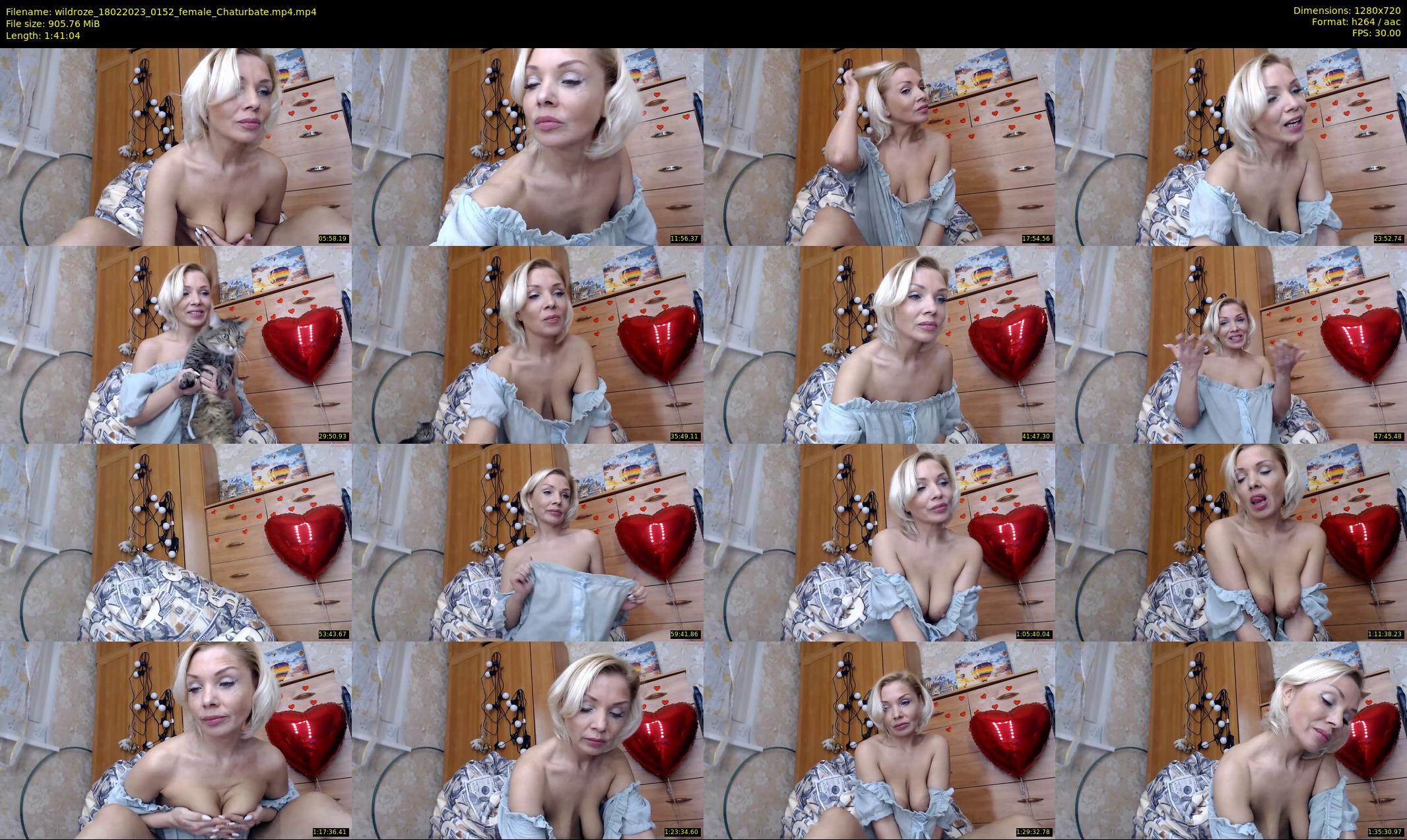 wildroze — 102 minute Chaturbate female cam show recording, 720p, Feb 18, 2023