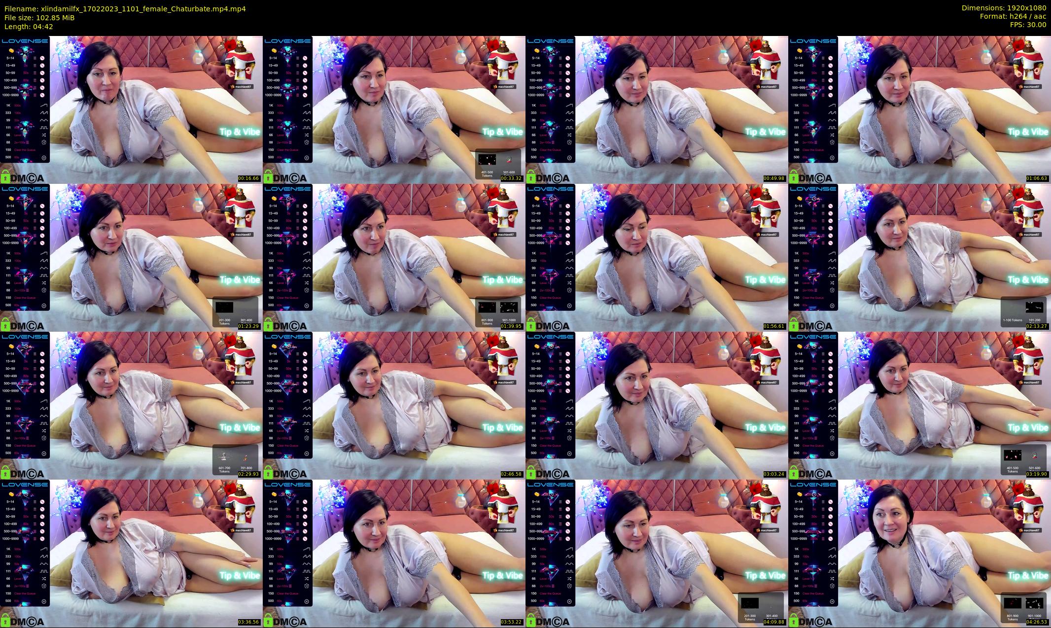 xlindamilfx — 5 minute Chaturbate female cam show recording, 1080p, Feb 17, 2023