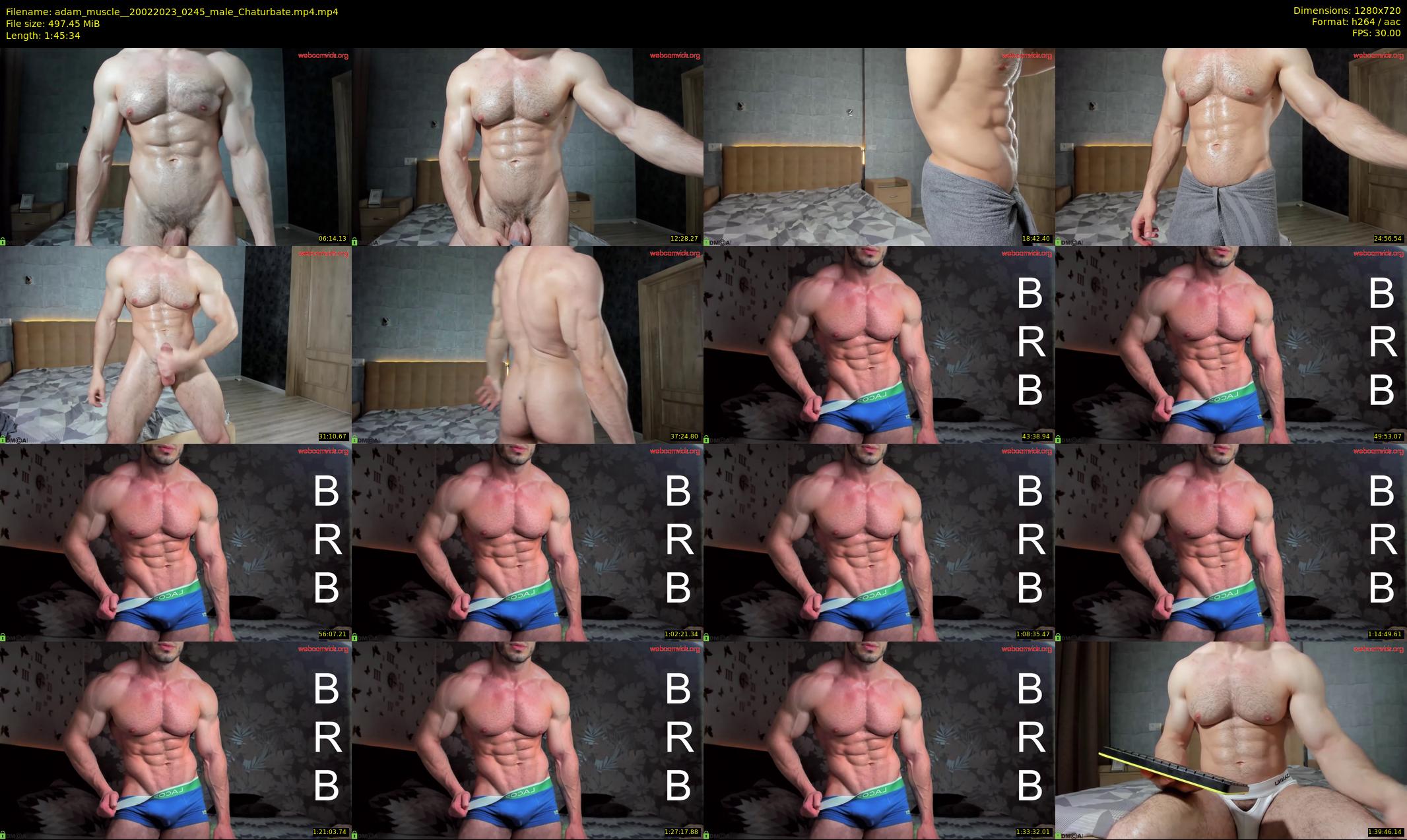 adam_muscle_ — 106 minute Chaturbate male cam show recording, 720p, Feb 20, 2023