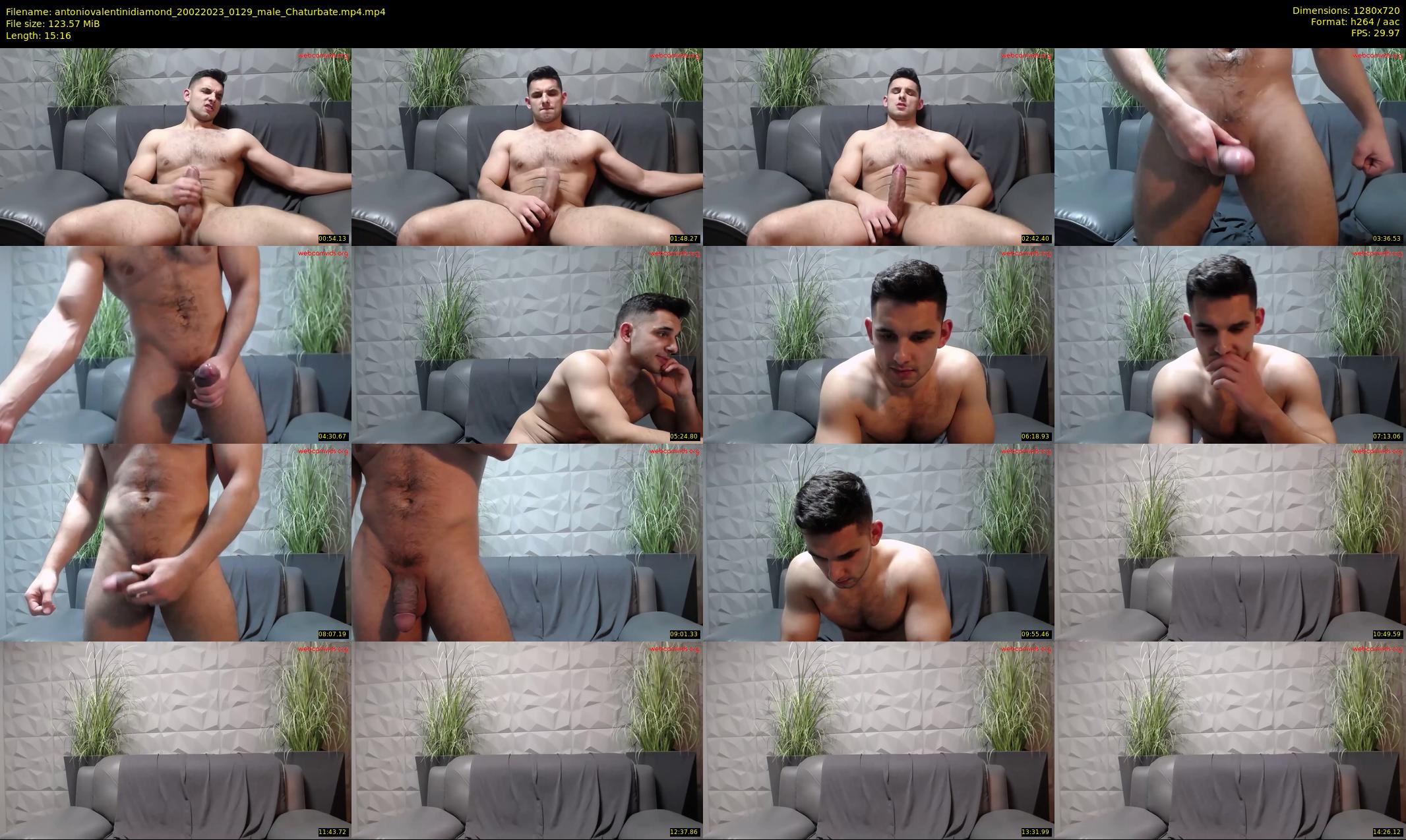 antoniovalentinidiamond — 16 minute Chaturbate male cam show recording, 720p, Feb 20, 2023