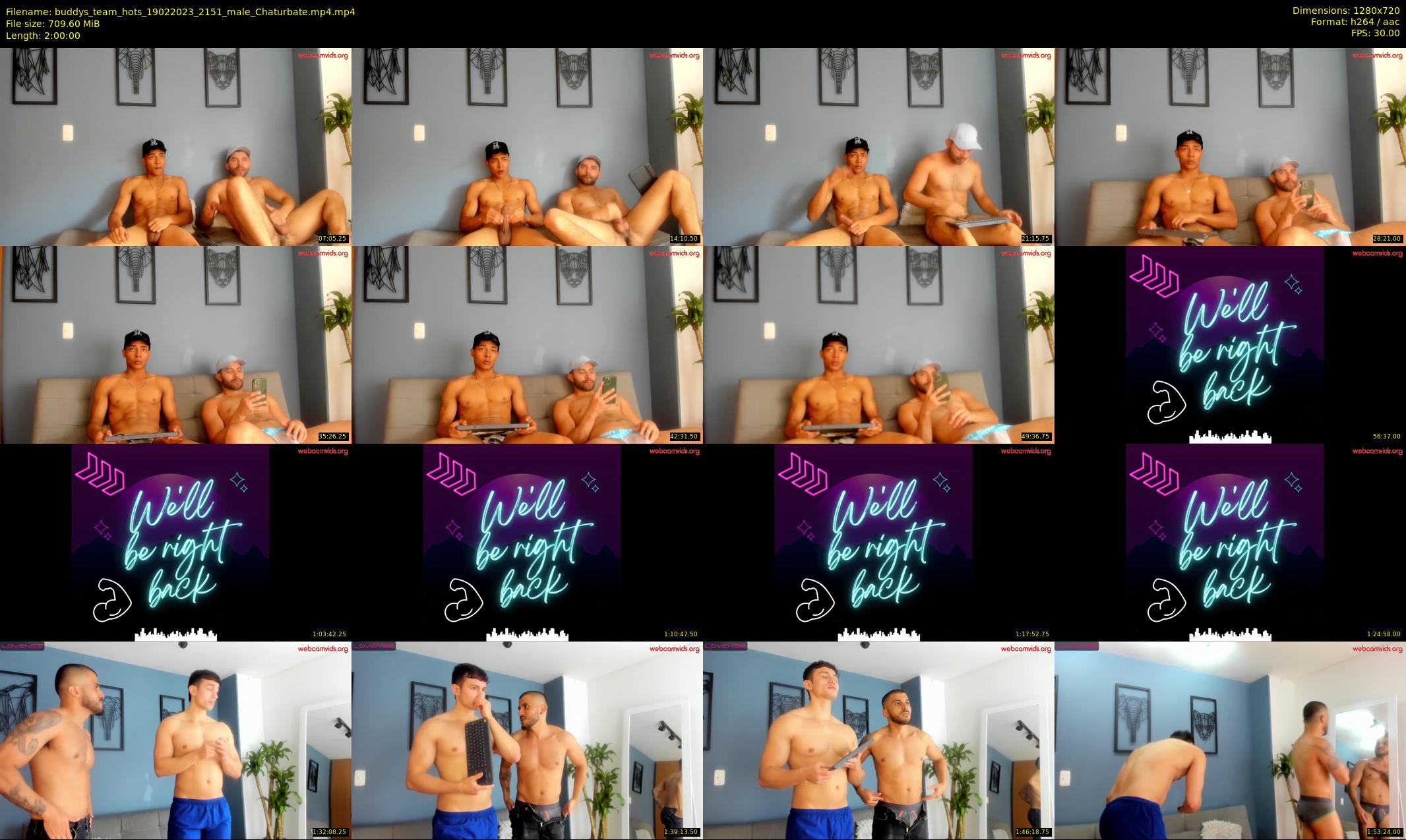 buddys_team_hots — 120 minute Chaturbate couple cam show recording, 720p, Feb 19, 2023
