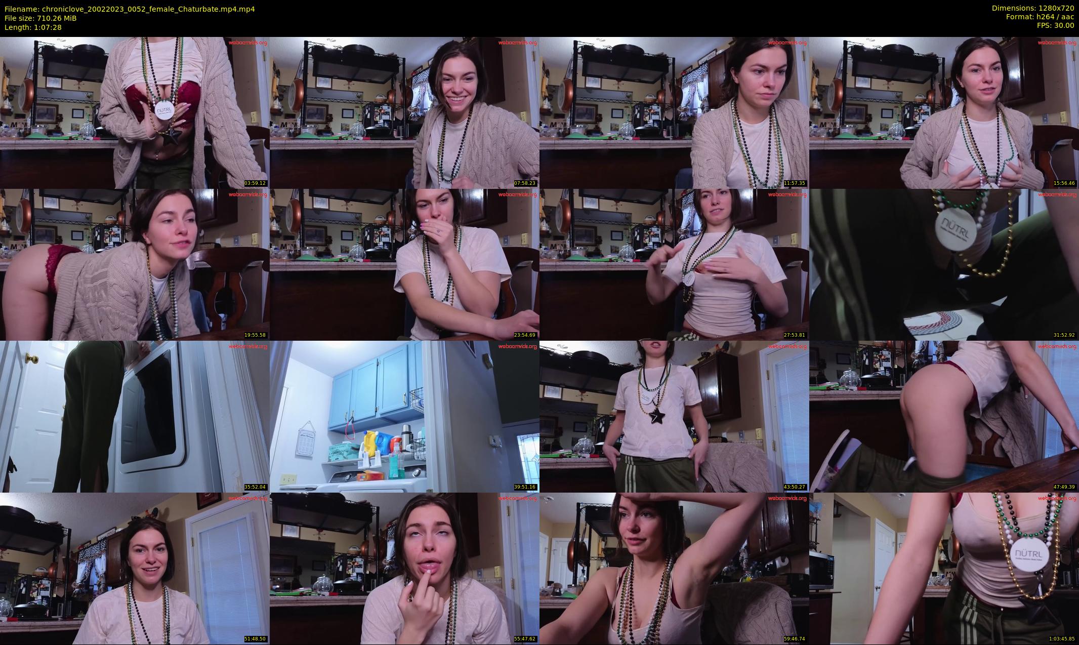 chroniclove — 68 minute Chaturbate female cam show recording, 720p, Feb 20, 2023