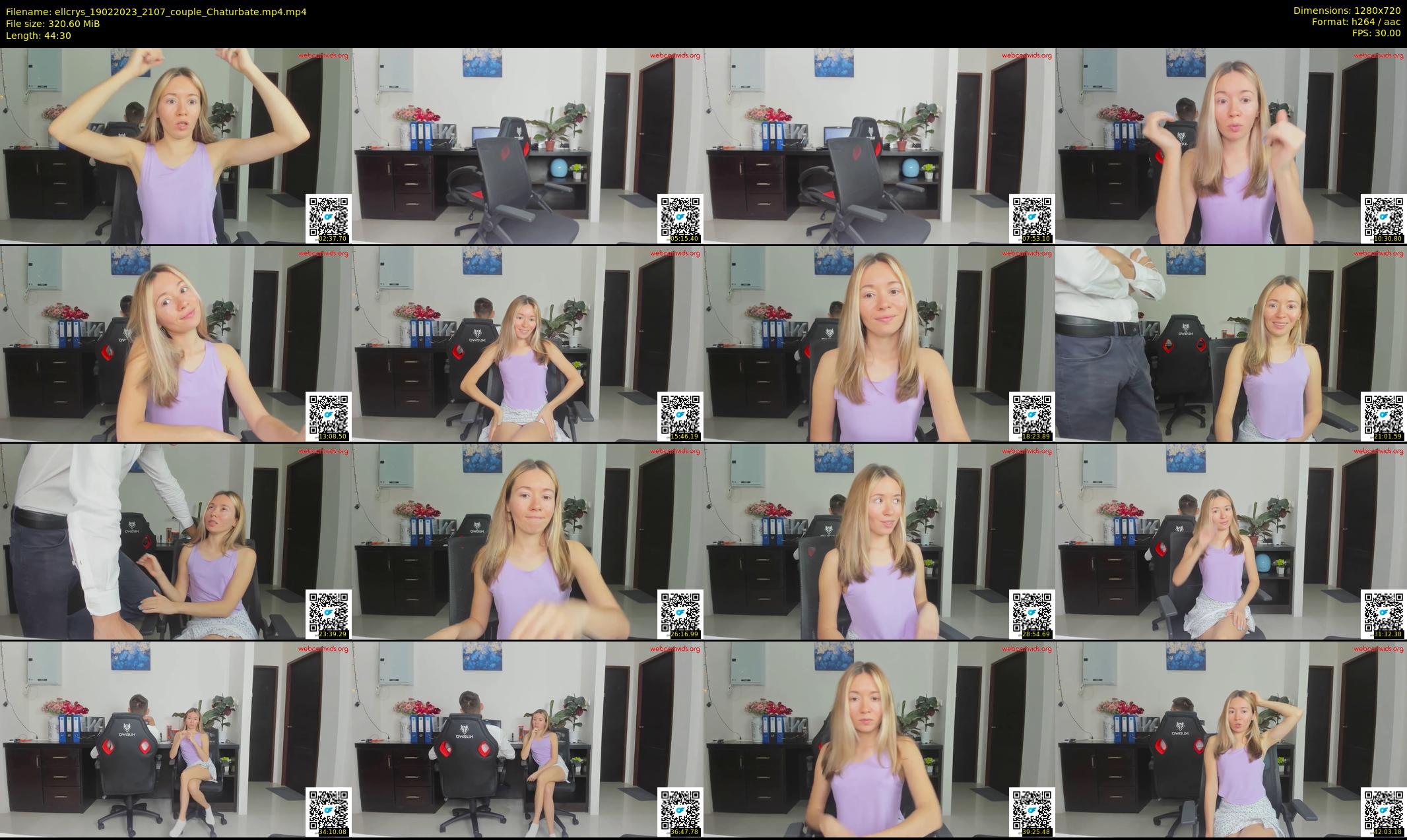 ellcrys — 45 minute Chaturbate couple cam show recording, 720p, Feb 19, 2023