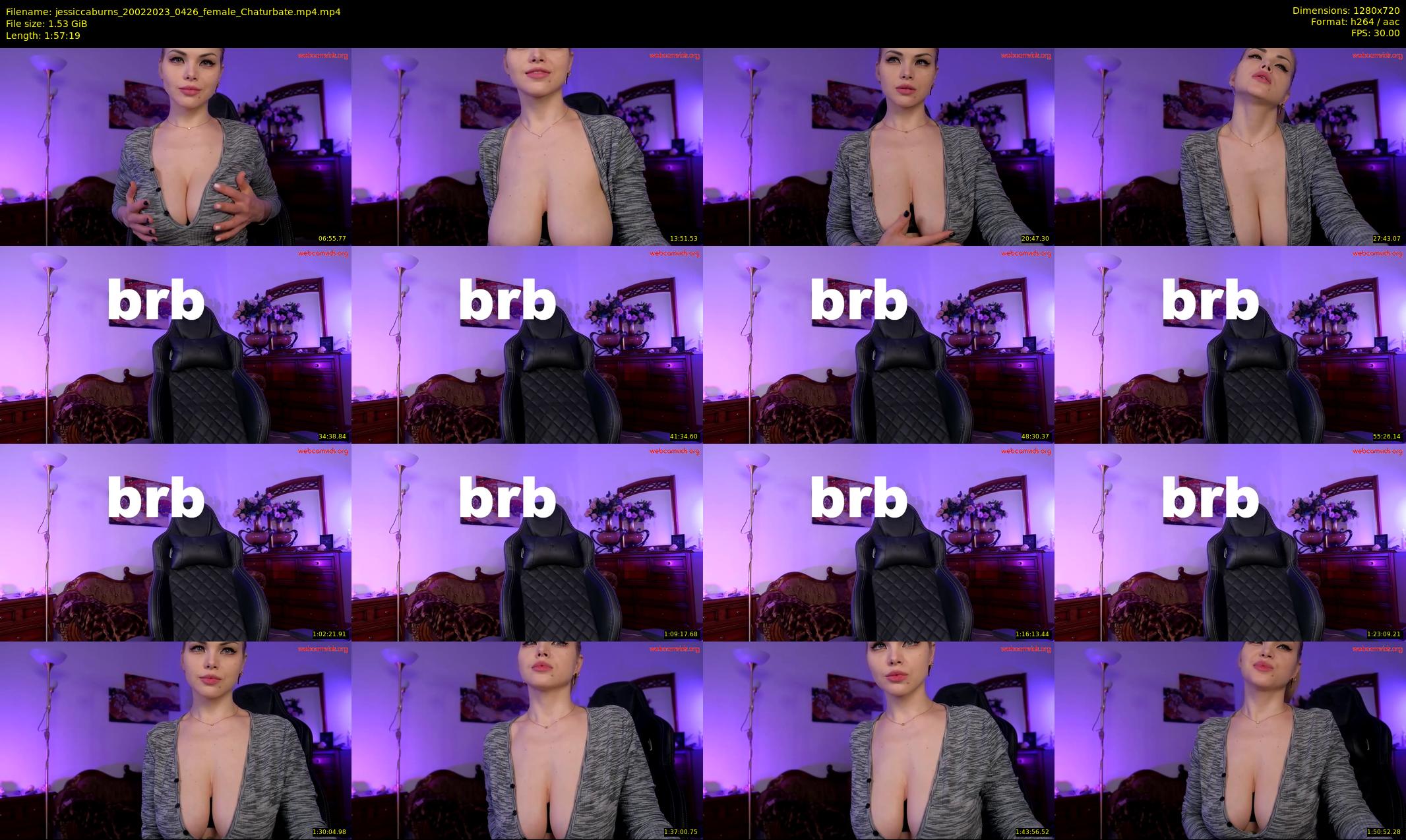jessiccaburns — 118 minute Chaturbate female cam show recording, 720p, Feb 20, 2023