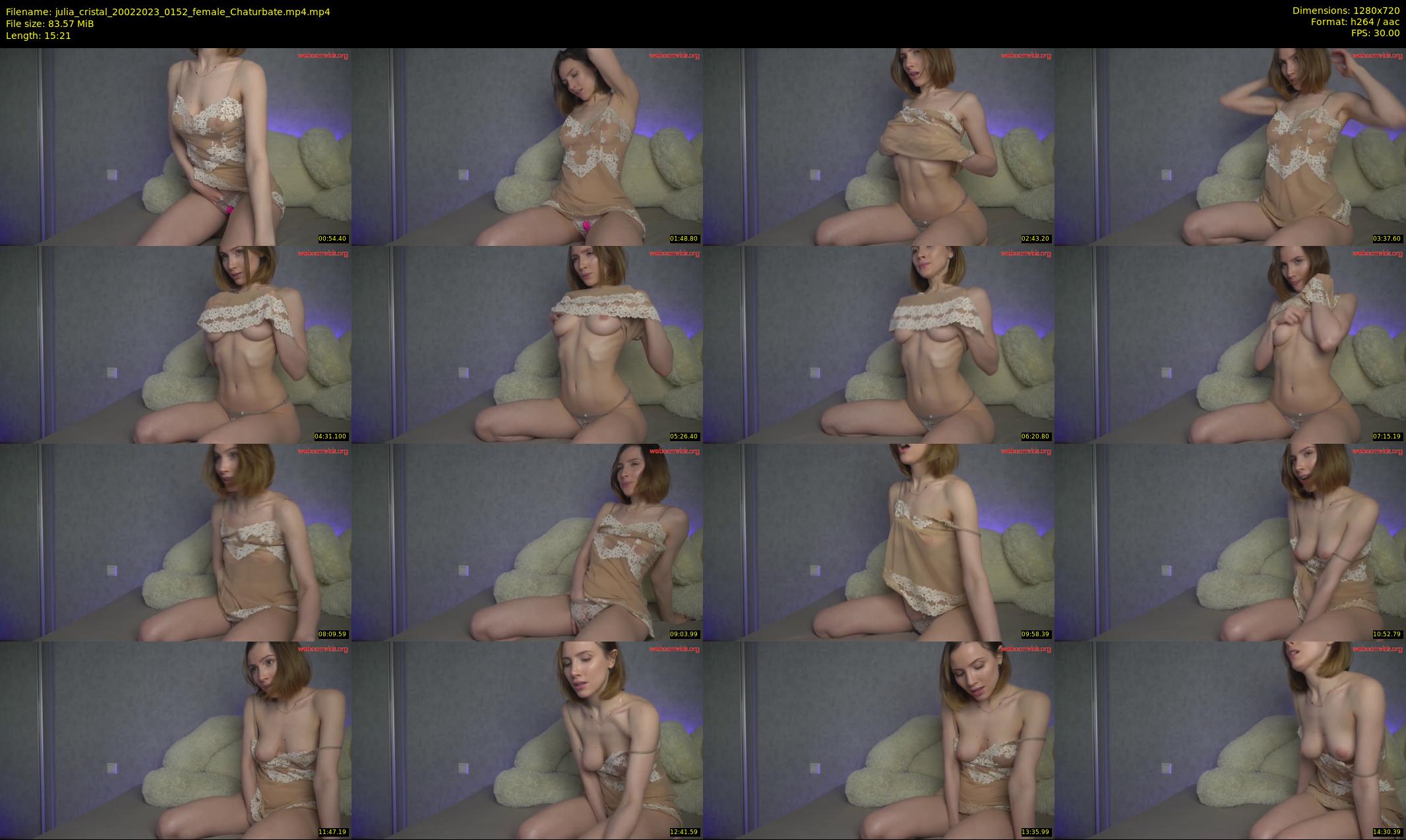 julia_cristal — 16 minute Chaturbate female cam show recording, 720p, Feb 20, 2023