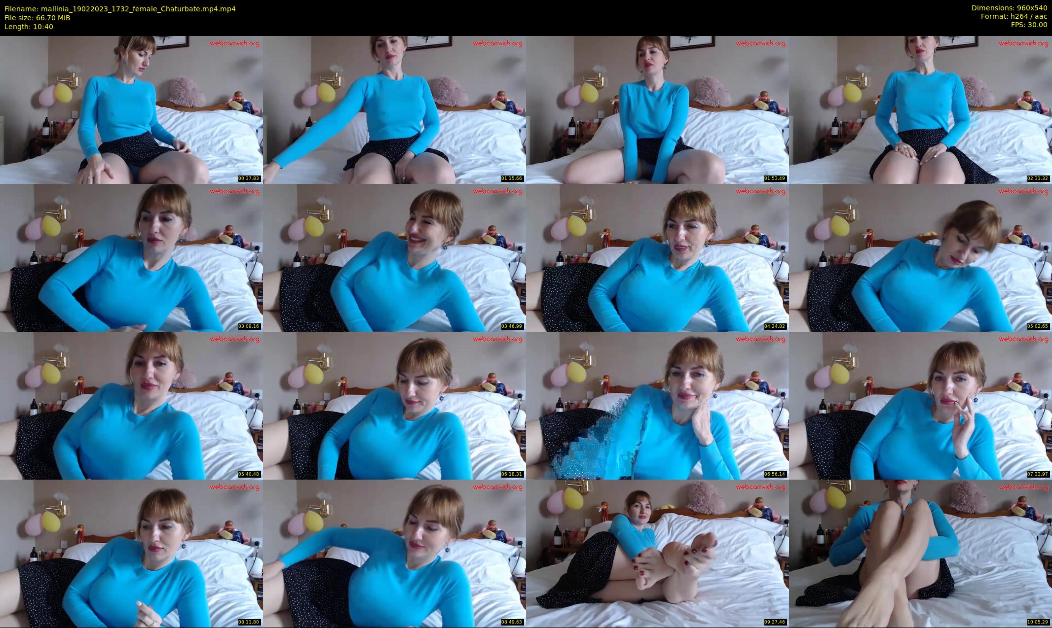 mallinia — 11 minute Chaturbate female cam show recording, 480p, Feb 19, 2023