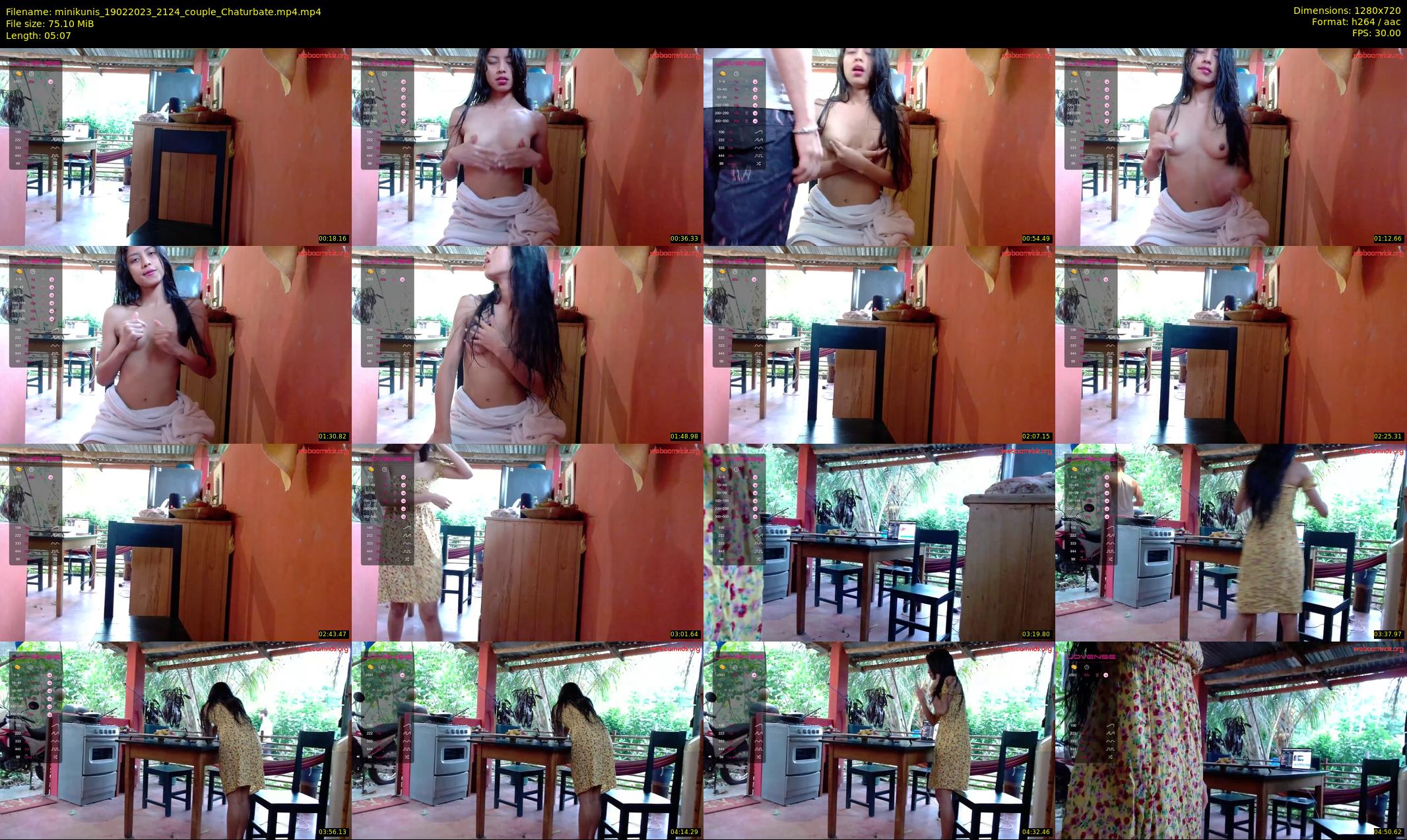 minikunis — 6 minute Chaturbate couple cam show recording, 720p, Feb 19, 2023