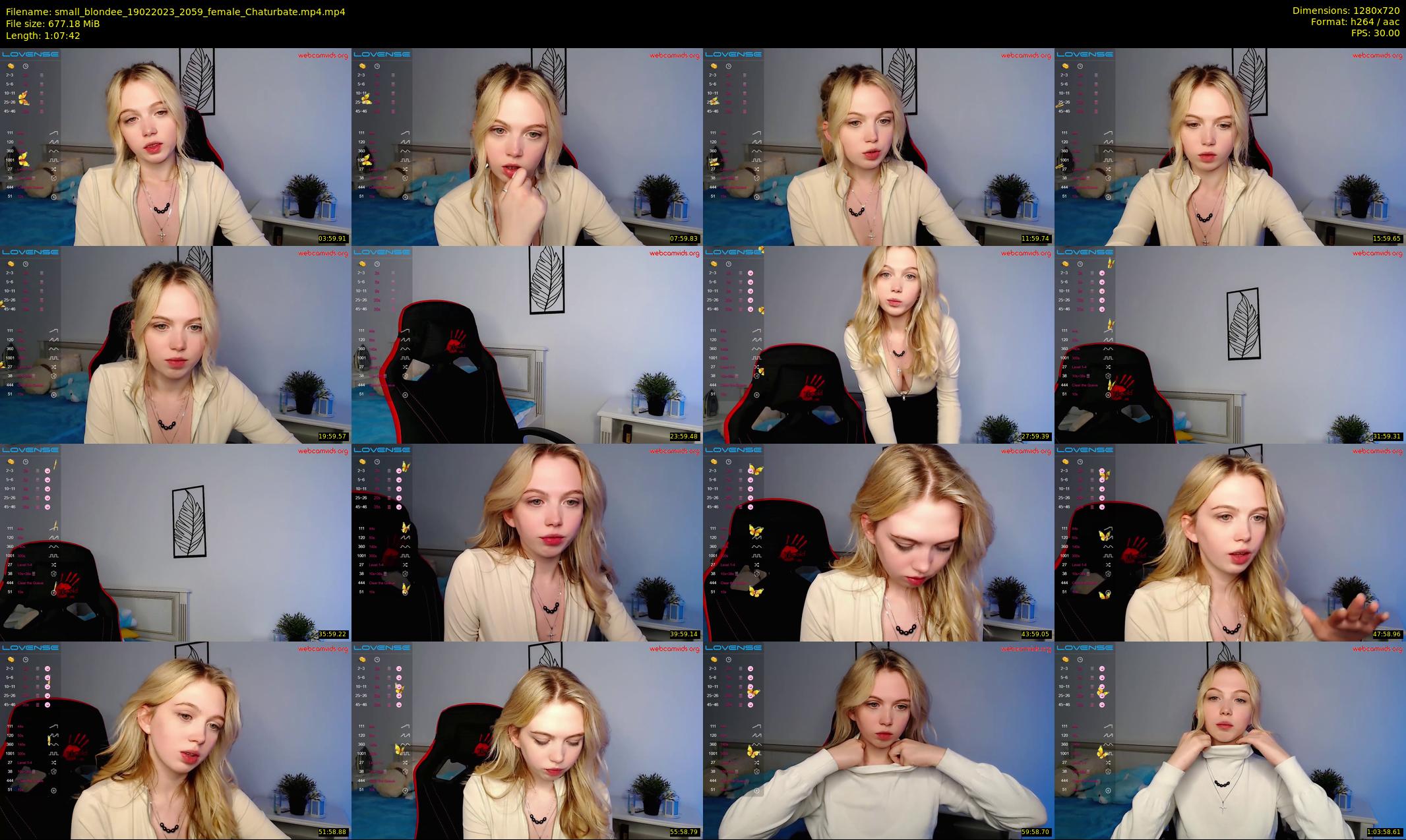 small_blondee — 68 minute Chaturbate female cam show recording, 720p, Feb 19, 2023