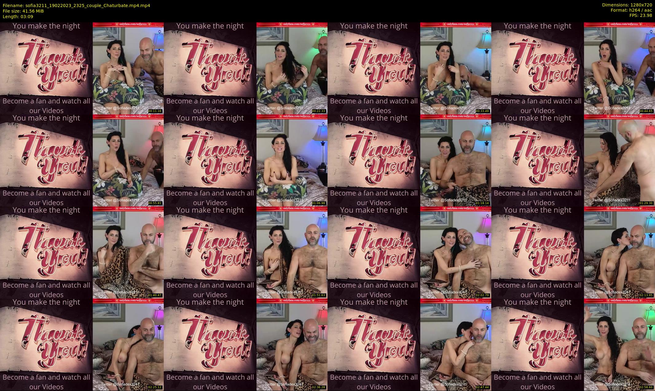 sofia3211 — 4 minute Chaturbate couple cam show recording, 720p, Feb 19, 2023