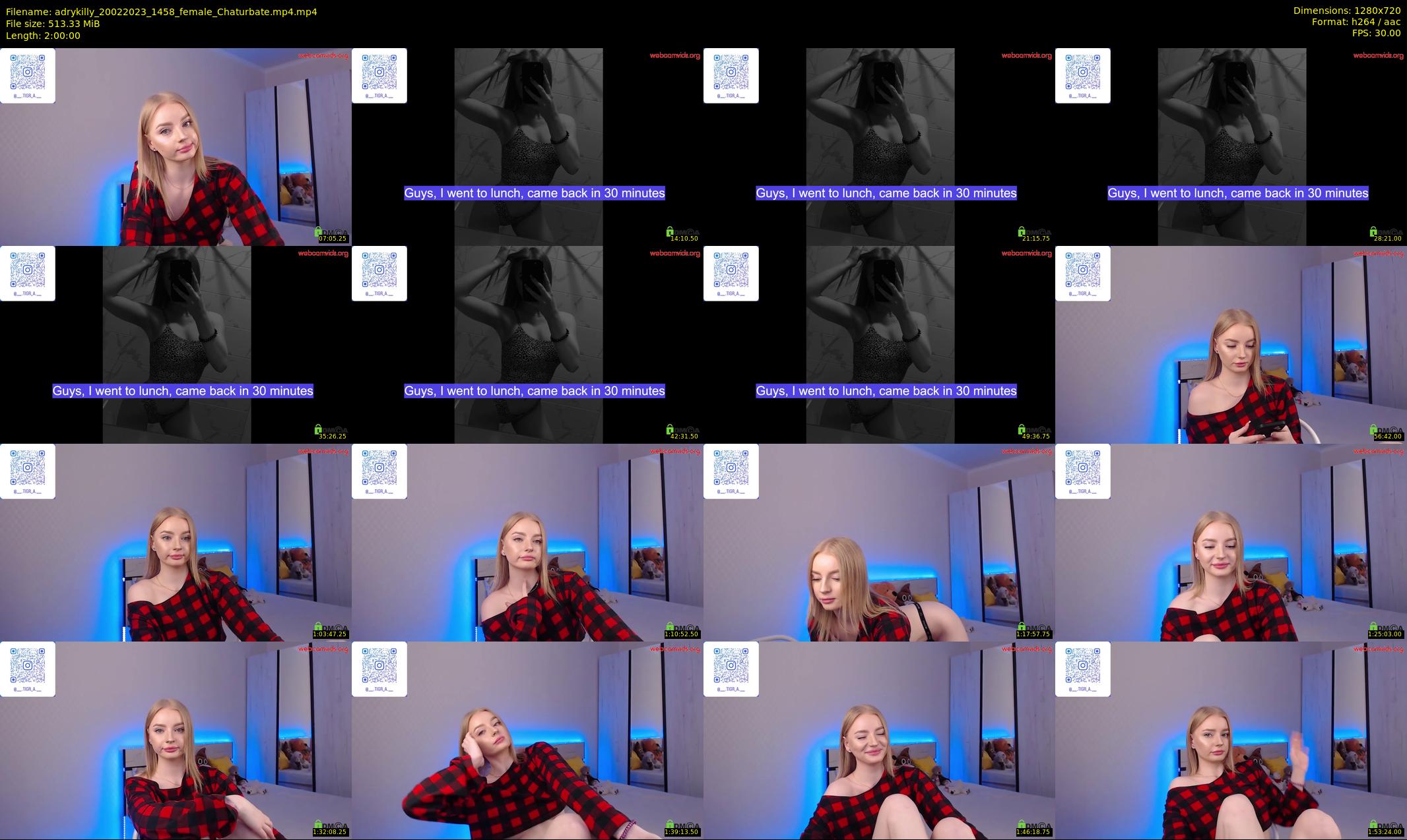 adrykilly — 120 minute Chaturbate female cam show recording, 720p, Feb 20, 2023