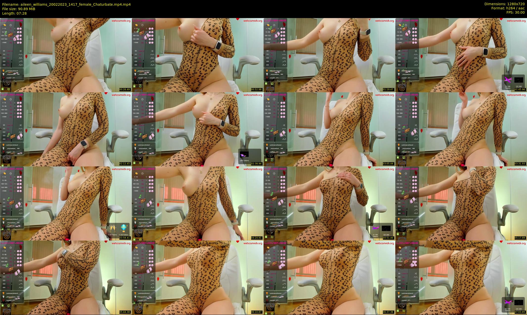 aileen_williams — 8 minute Chaturbate female cam show recording, 720p, Feb 20, 2023