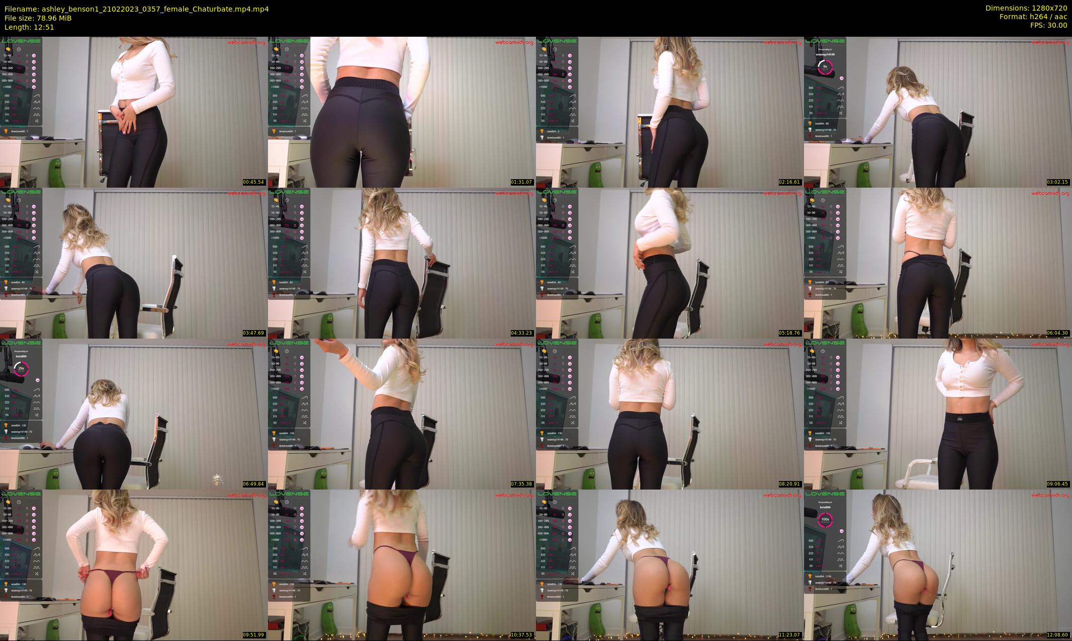 ashley_benson1 — 13 minute Chaturbate female cam show recording, 720p, Feb 21, 2023