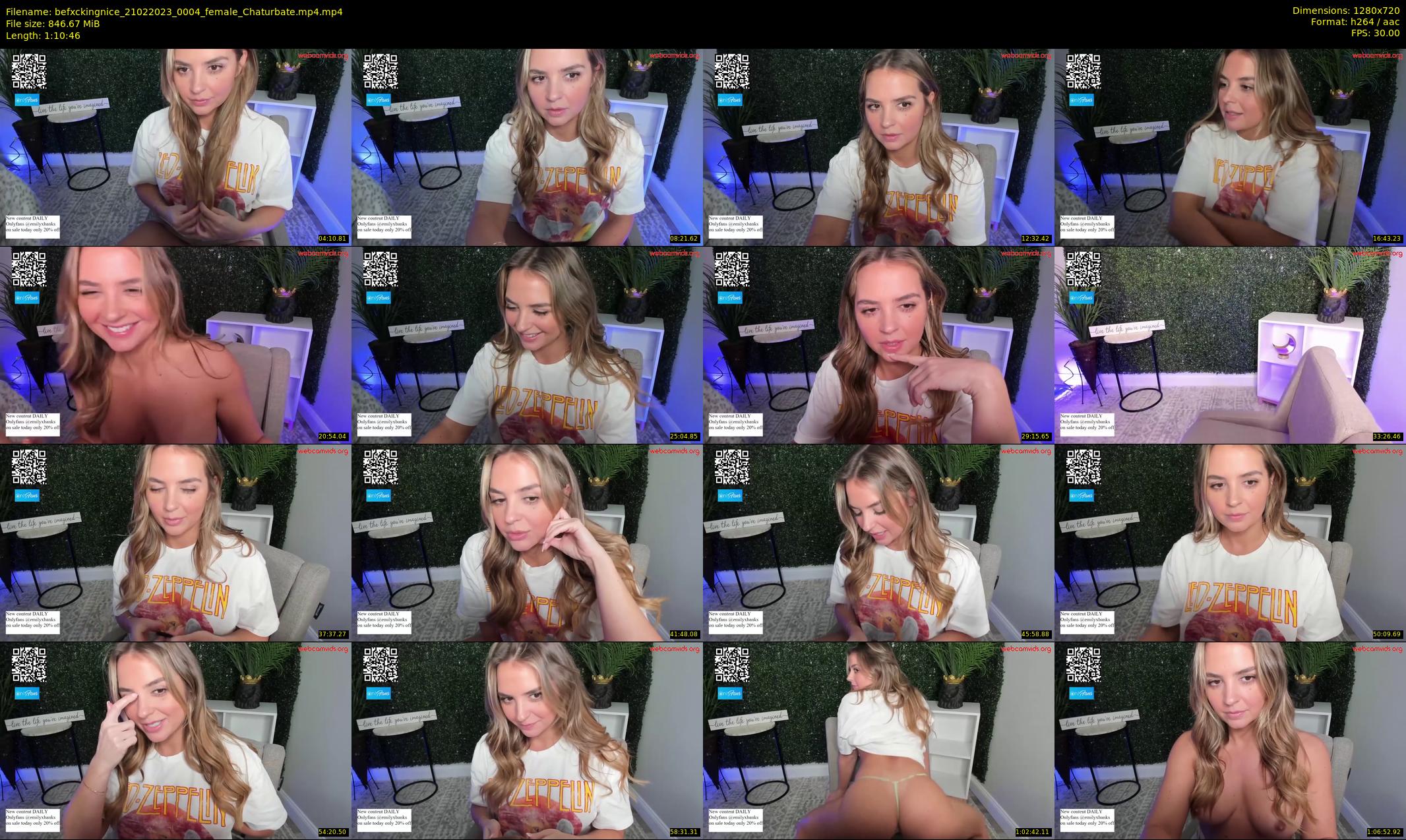 befxckingnice — 71 minute Chaturbate female cam show recording, 720p, Feb 21, 2023