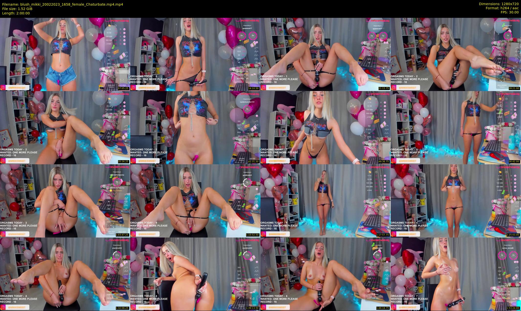 blush_mikki — 120 minute Chaturbate female cam show recording, 720p, Feb 20, 2023