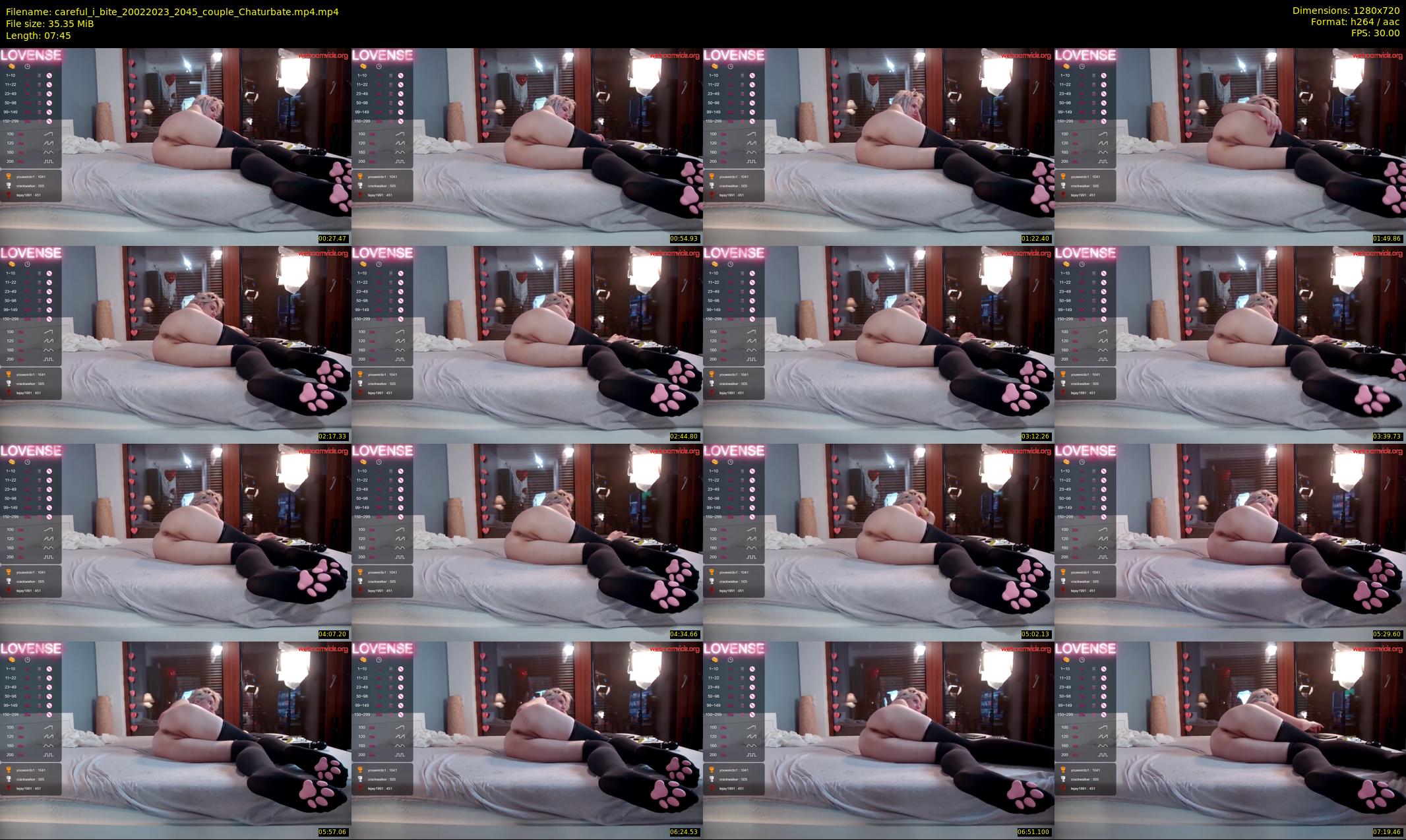 careful_i_bite — 8 minute Chaturbate female cam show recording, 720p, Feb 20, 2023