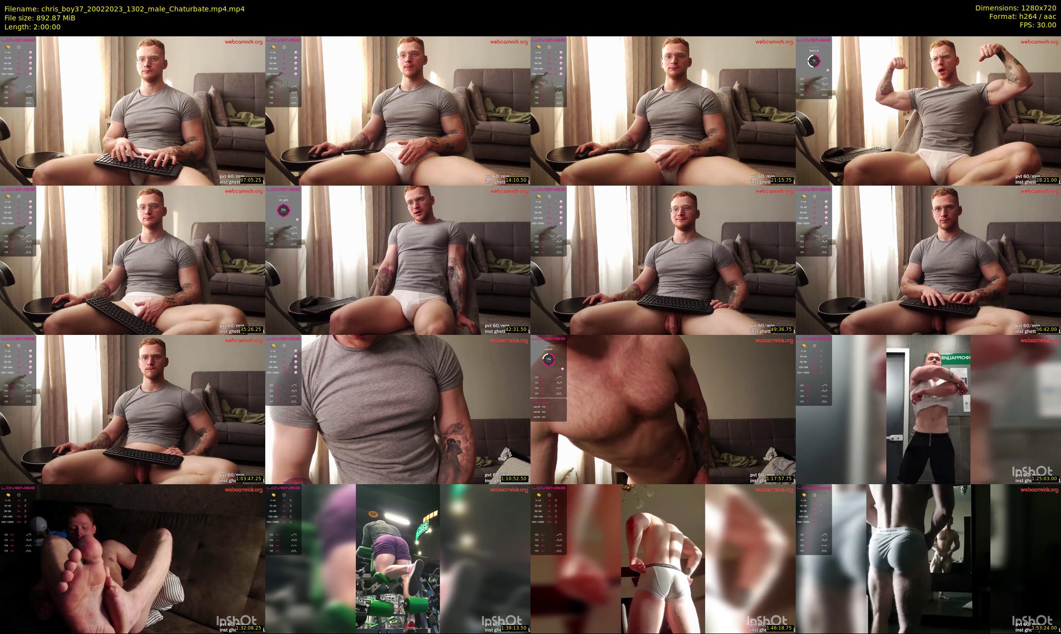 chris_boy37 — 120 minute Chaturbate male cam show recording, 720p, Feb 20, 2023