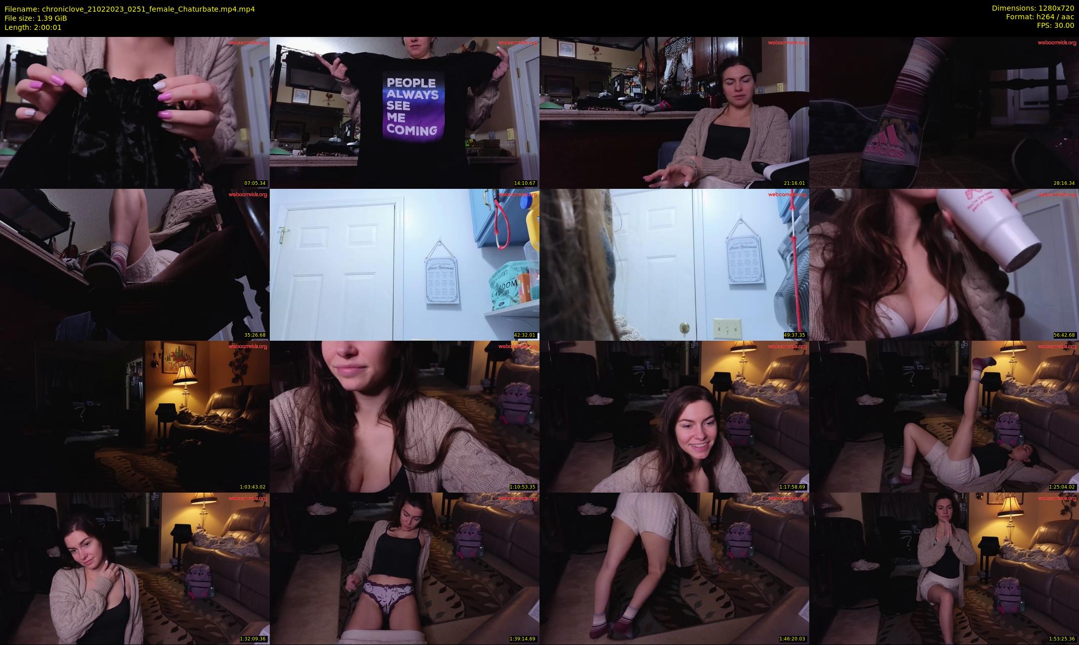 chroniclove — 121 minute Chaturbate female cam show recording, 720p, Feb 21, 2023