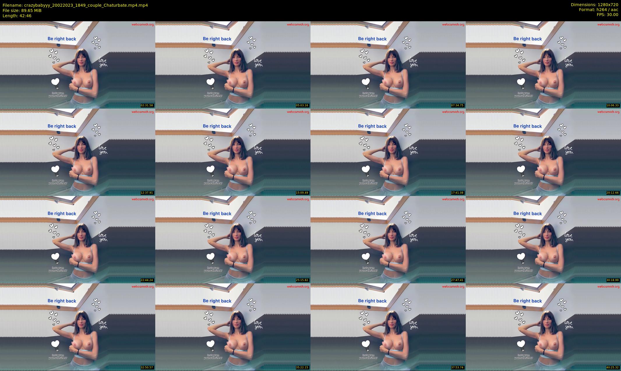 crazybabyyy — 43 minute Chaturbate couple cam show recording, 720p, Feb 20, 2023