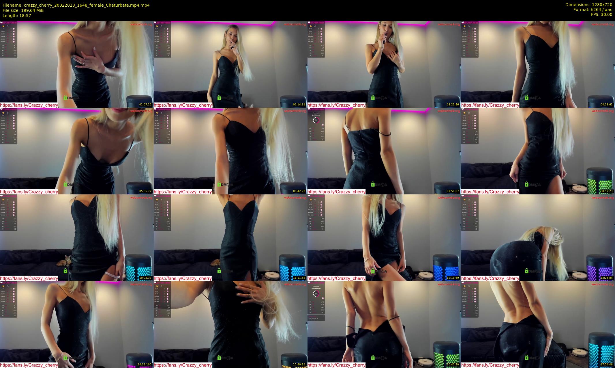 crazzy_cherry — 19 minute Chaturbate female cam show recording, 720p, Feb 20, 2023