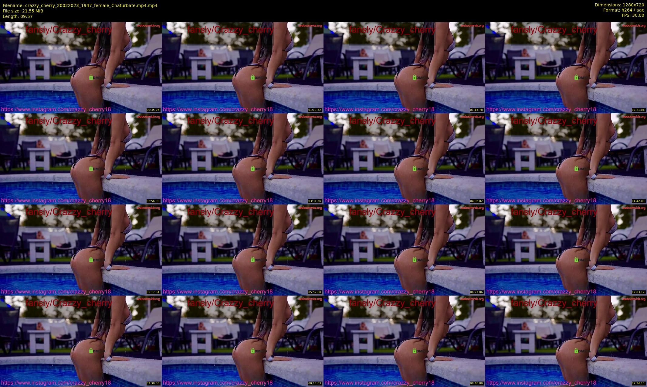 crazzy_cherry — 10 minute Chaturbate female cam show recording, 720p, Feb 20, 2023