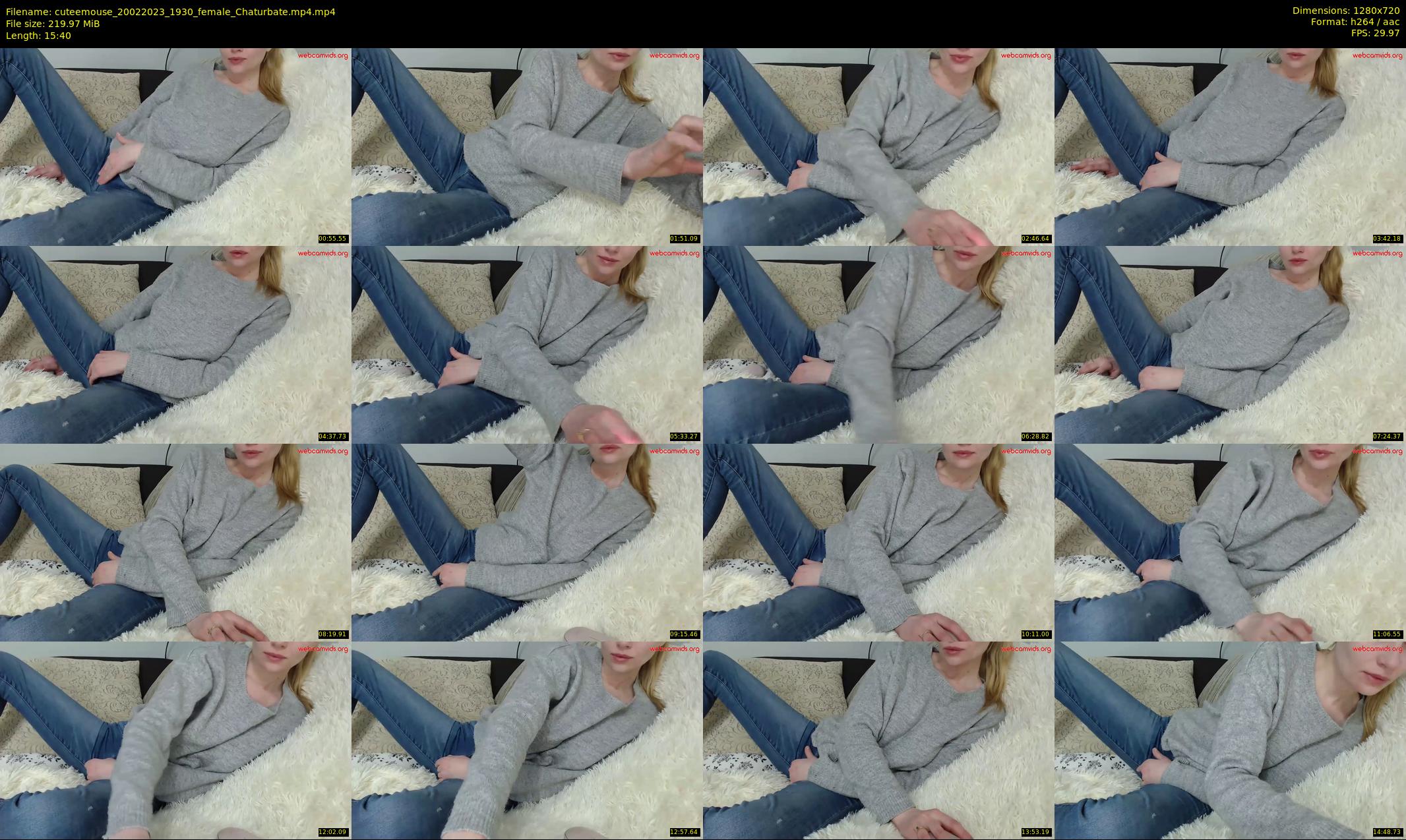 cuteemouse — 16 minute Chaturbate female cam show recording, 720p, Feb 20, 2023