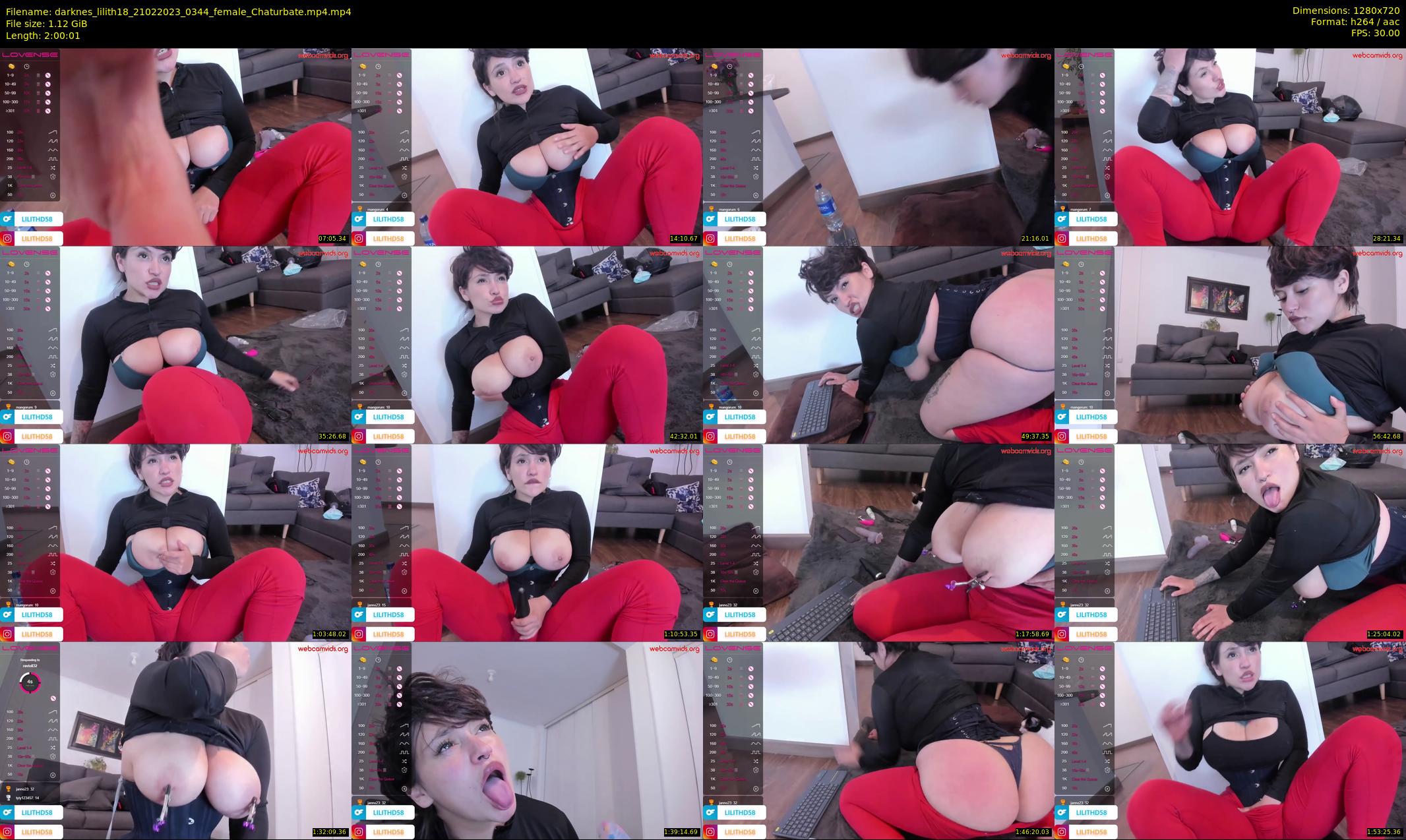 darknes_lilith18 — 121 minute Chaturbate female cam show recording, 720p, Feb 21, 2023