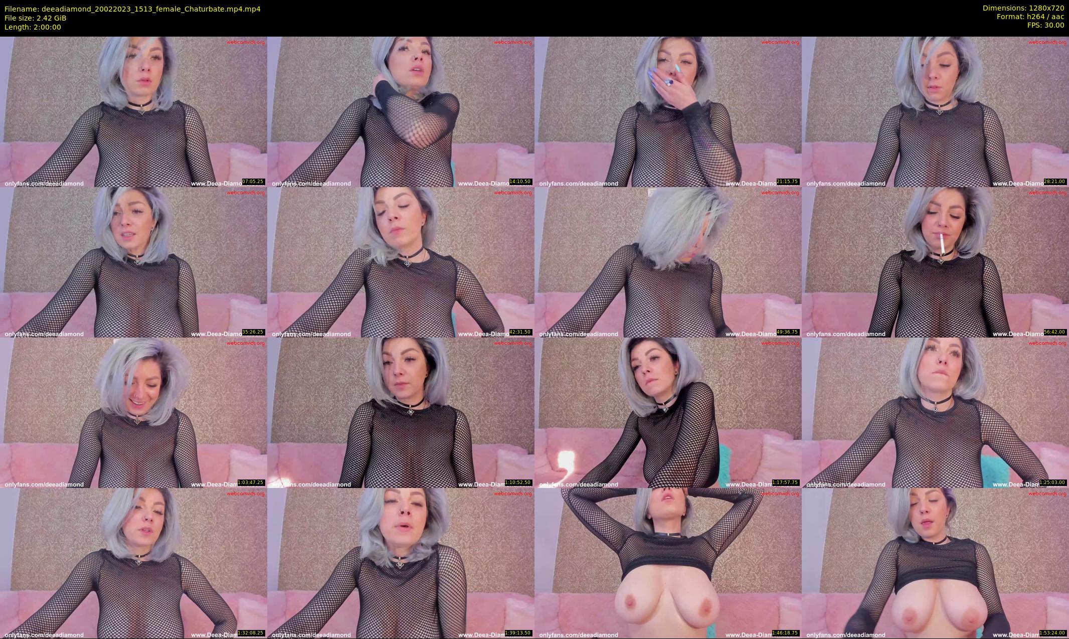 deeadiamond — 120 minute Chaturbate female cam show recording, 720p, Feb 20, 2023