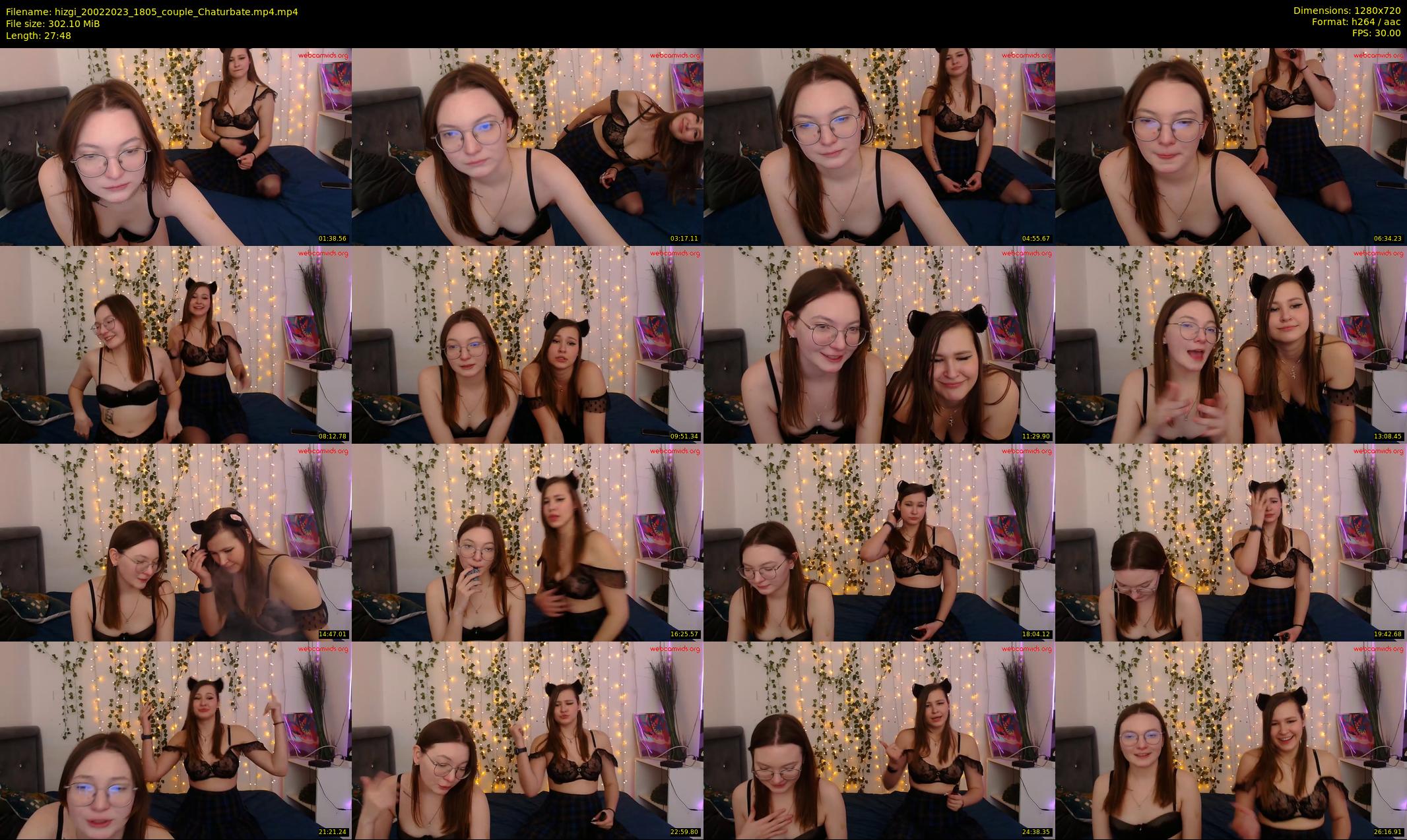hizgi — 28 minute Chaturbate couple cam show recording, 720p, Feb 20, 2023