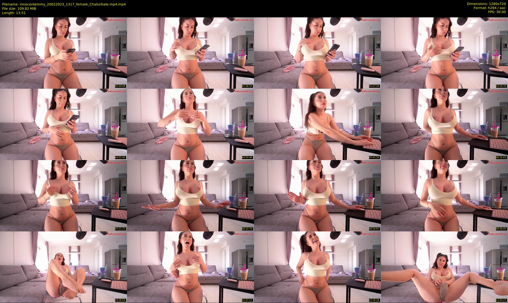 innocentemmy — 14 minute Chaturbate female cam show recording, 720p, Feb 20, 2023