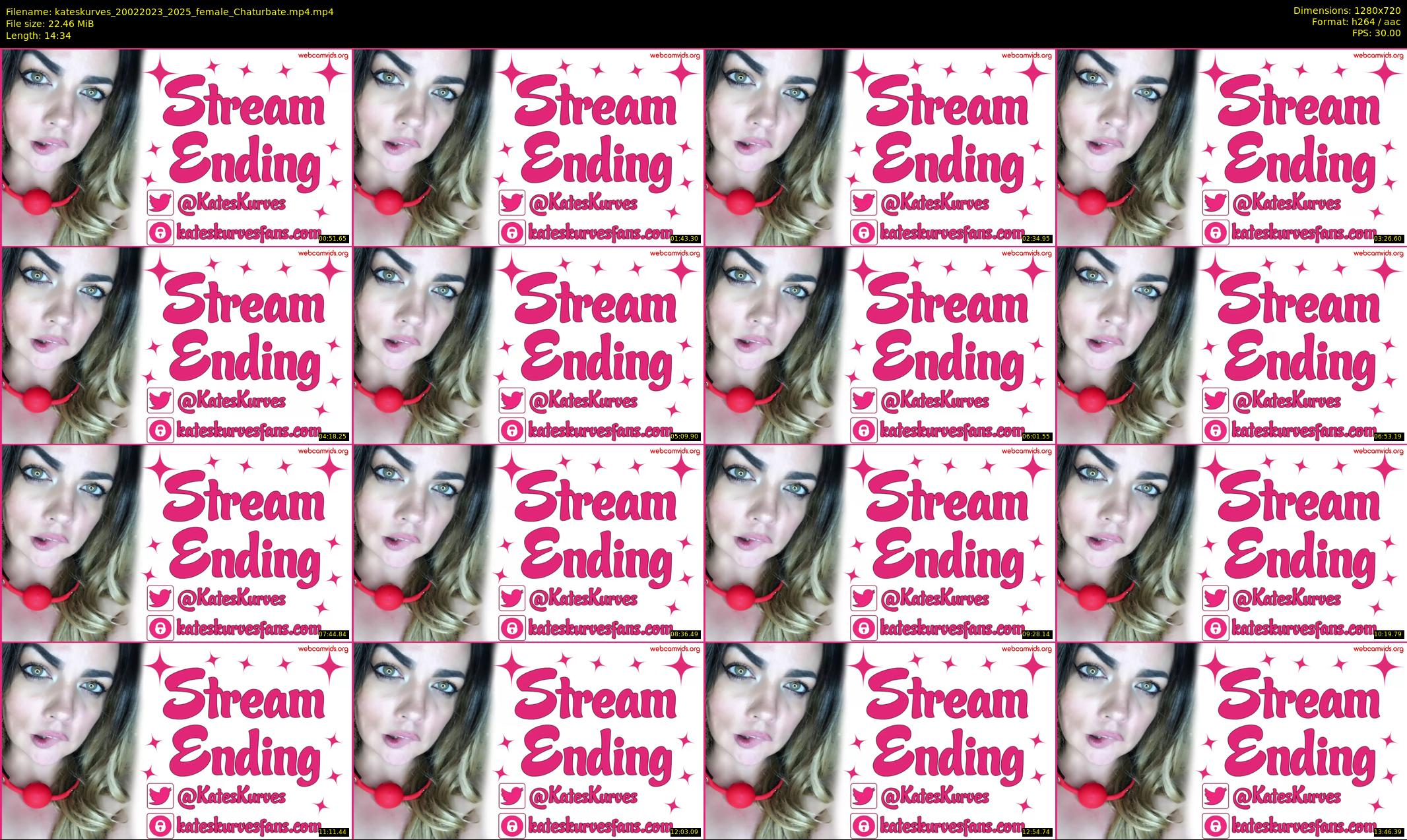 kateskurves — 15 minute Chaturbate female cam show recording, 720p, Feb 20, 2023