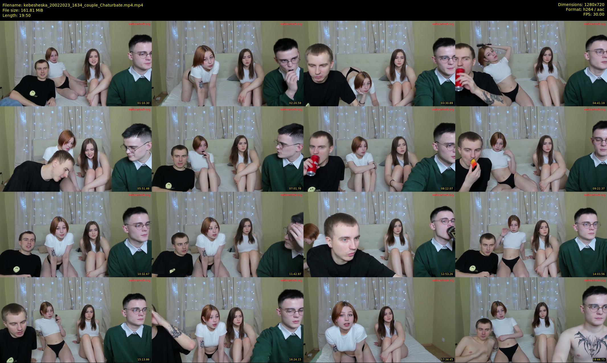 kebesheska — 20 minute Chaturbate couple cam show recording, 720p, Feb 20, 2023
