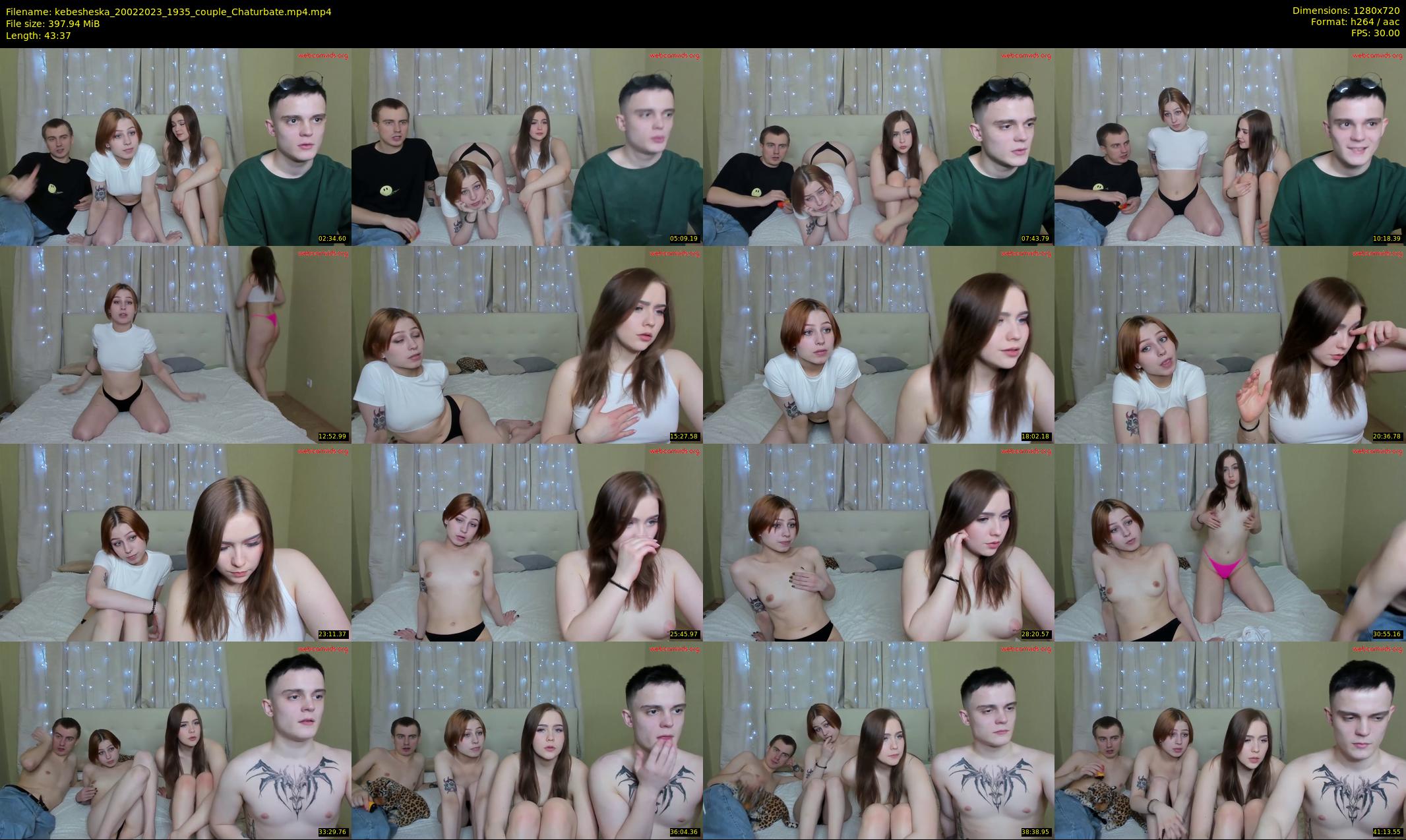 kebesheska — 44 minute Chaturbate couple cam show recording, 720p, Feb 20, 2023