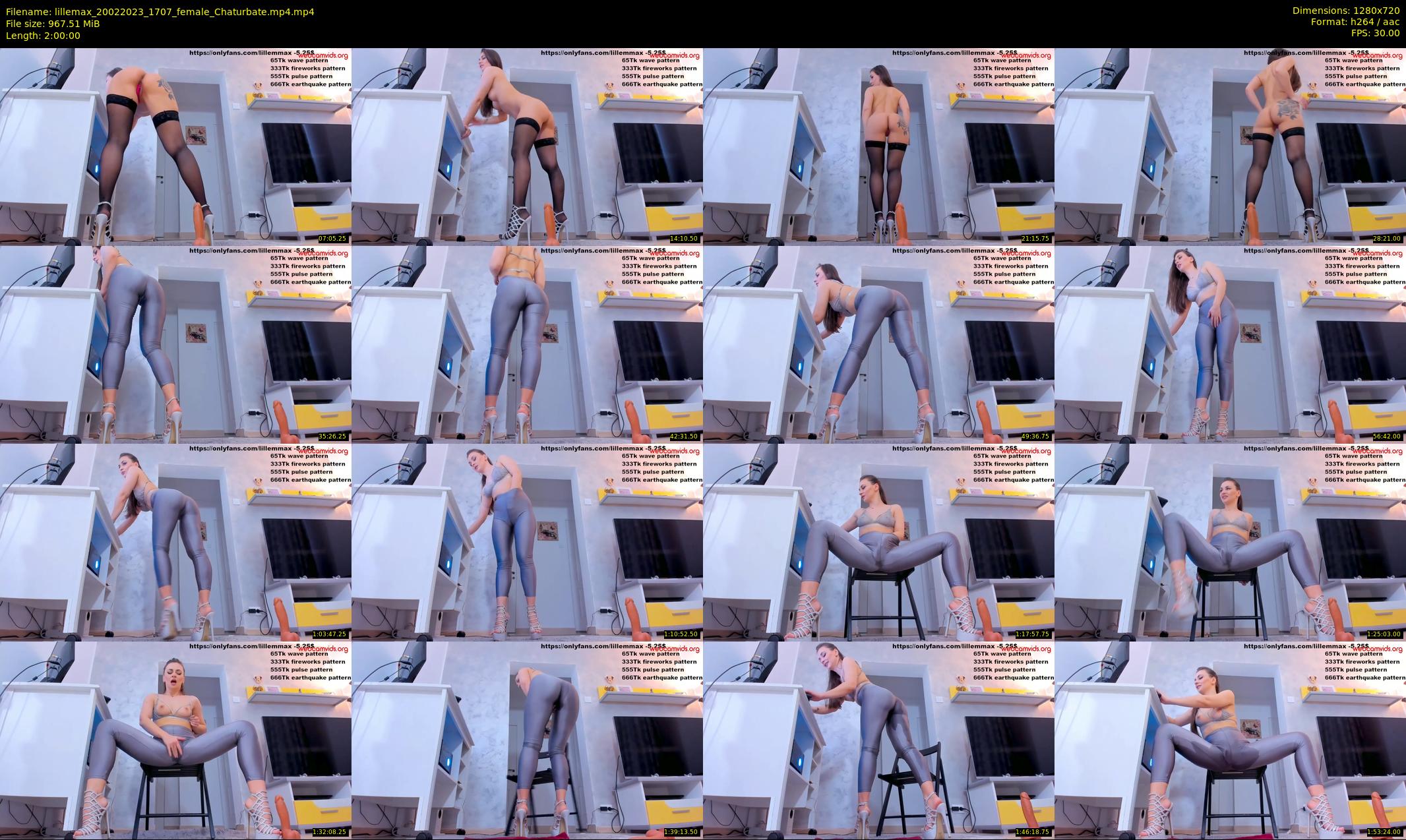 lillemax — 120 minute Chaturbate female cam show recording, 720p, Feb 20, 2023