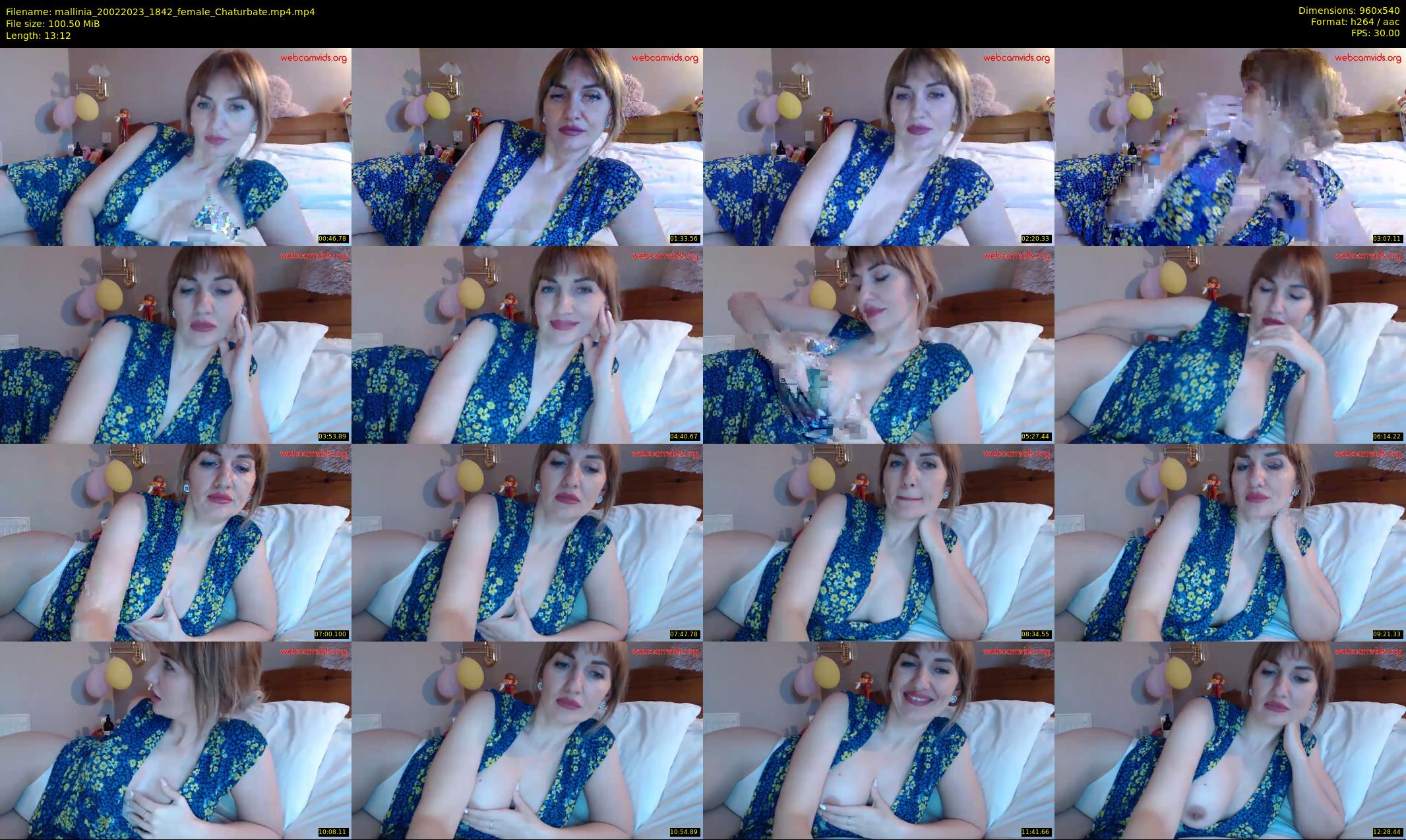 mallinia — 14 minute Chaturbate female cam show recording, 480p, Feb 20, 2023