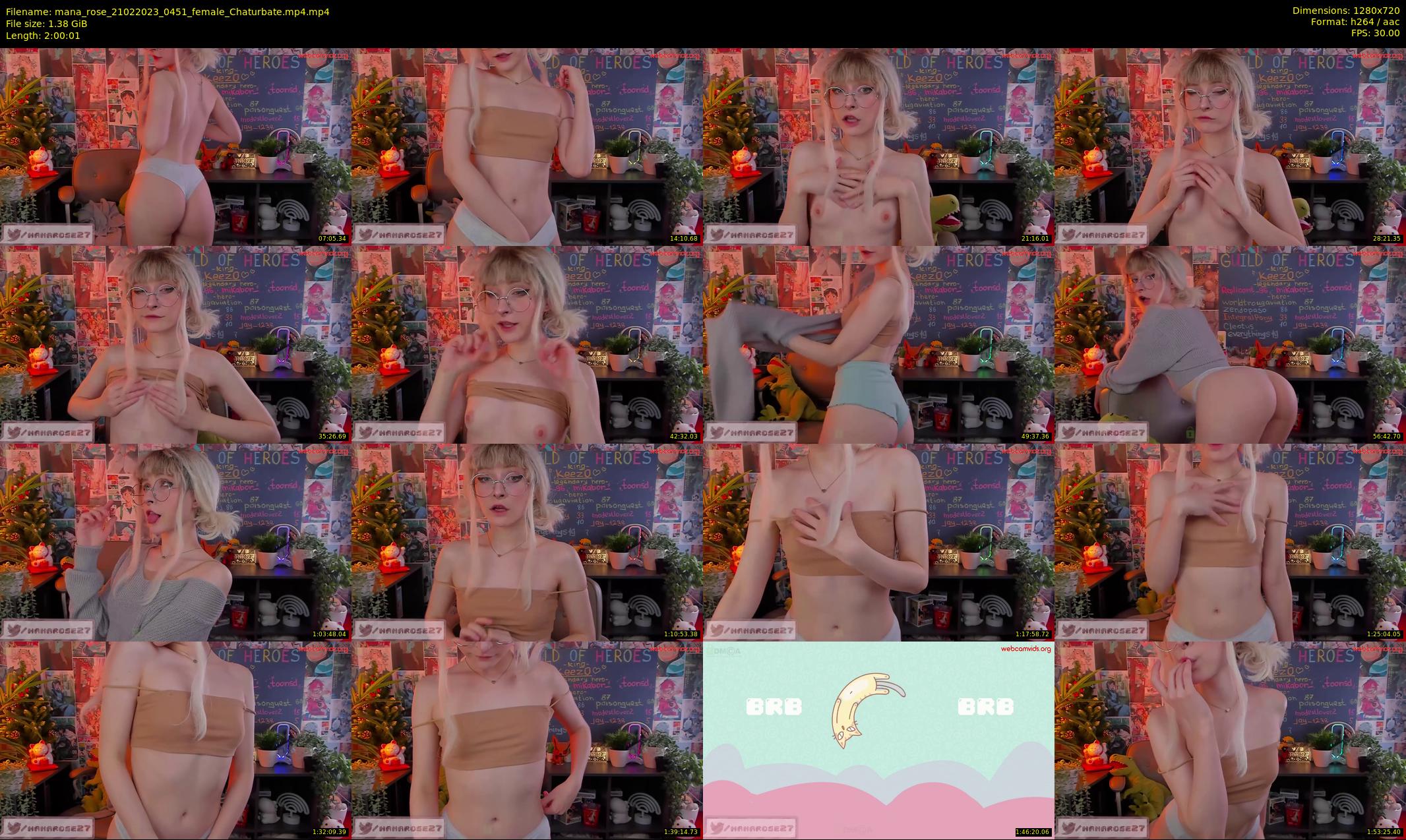 mana_rose — 121 minute Chaturbate female cam show recording, 720p, Feb 21, 2023