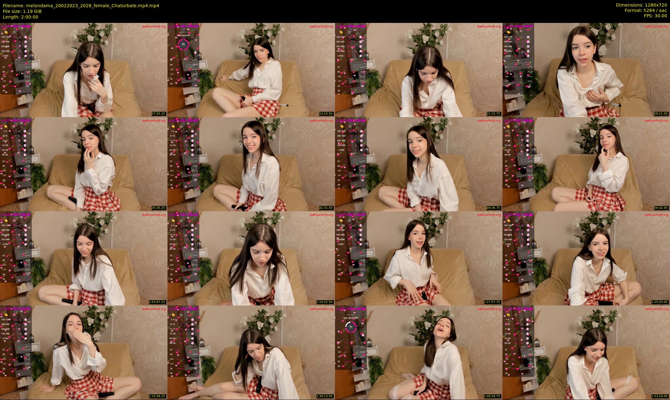 melondama — 120 minute Chaturbate female cam show recording, 720p, Feb 20, 2023