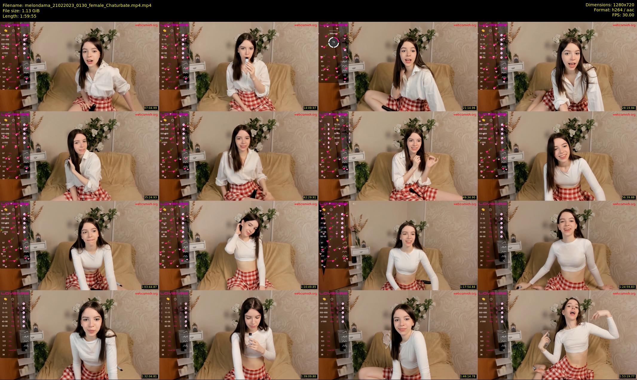 melondama — 120 minute Chaturbate female cam show recording, 720p, Feb 21, 2023