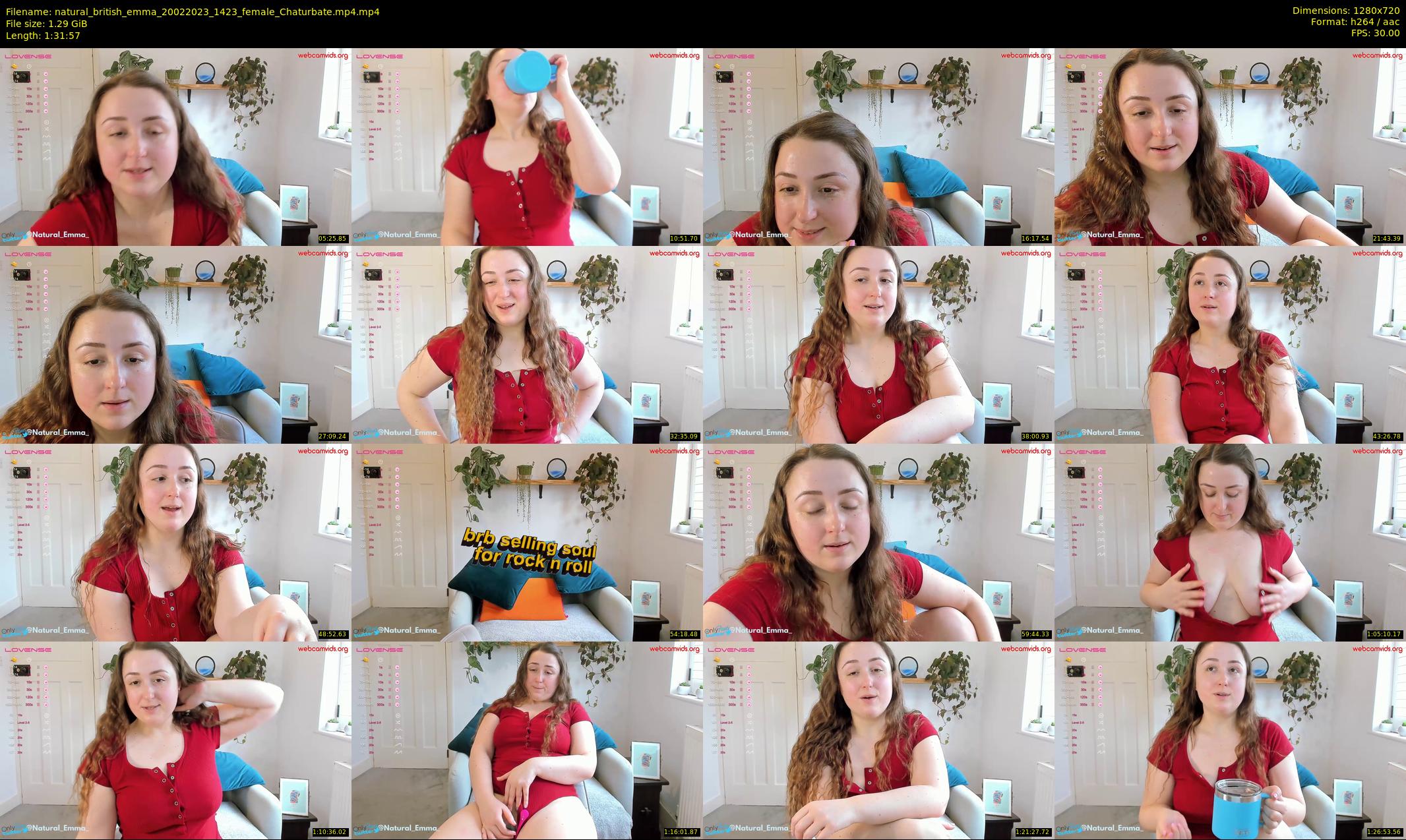 natural_british_emma — 92 minute Chaturbate female cam show recording, 720p, Feb 20, 2023