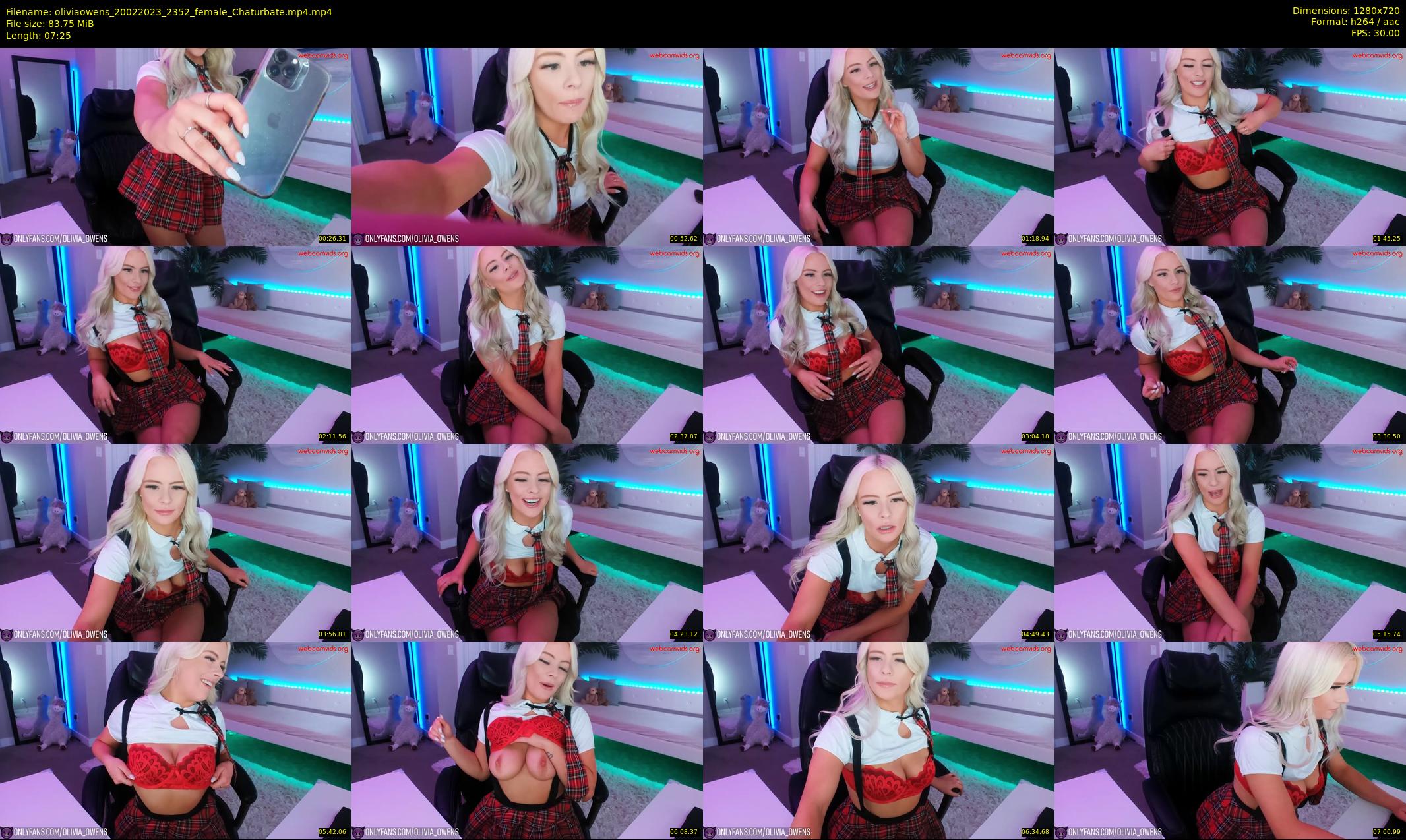 oliviaowens — 8 minute Chaturbate female cam show recording, 720p, Feb 20, 2023