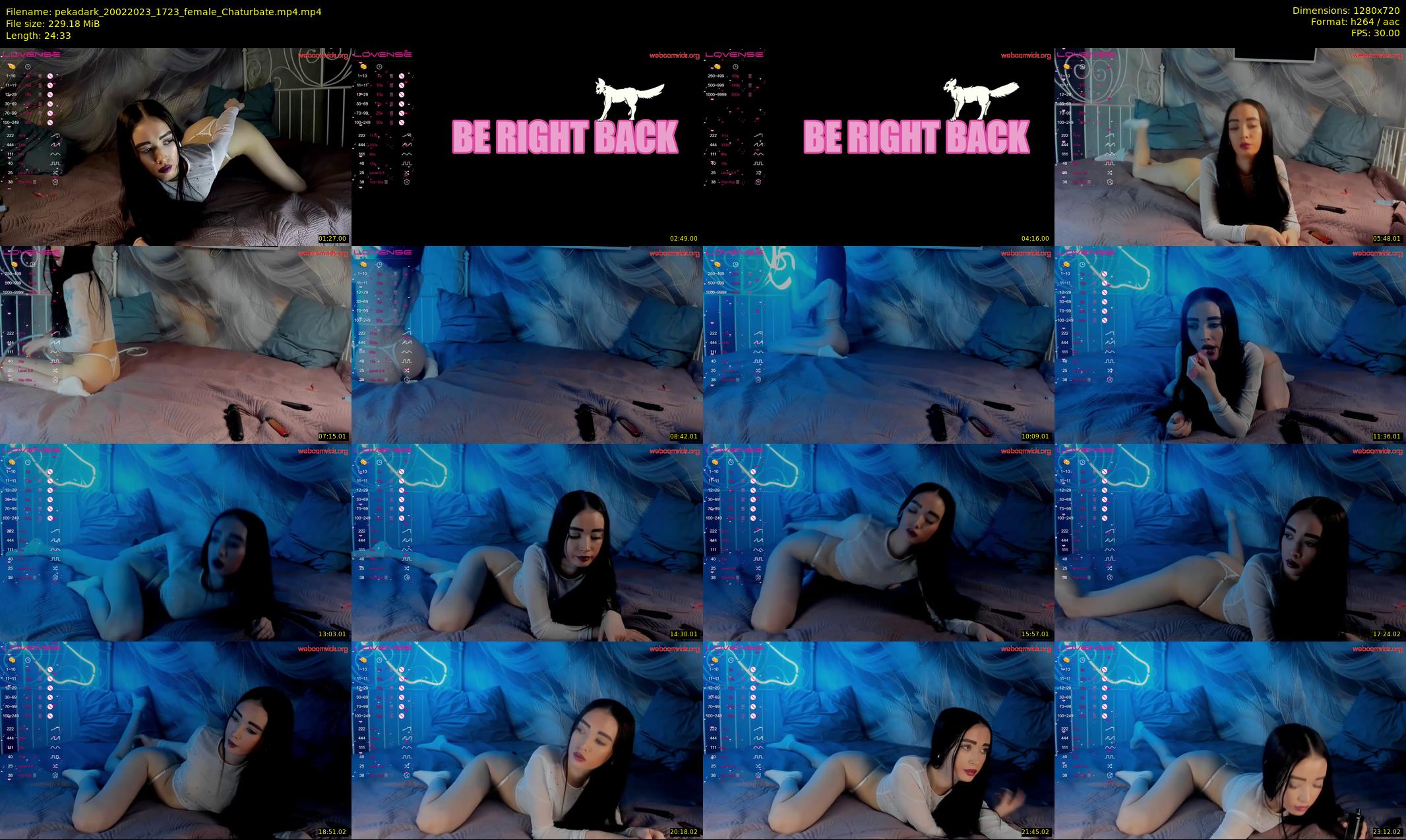 pekadark — 25 minute Chaturbate female cam show recording, 720p, Feb 20, 2023