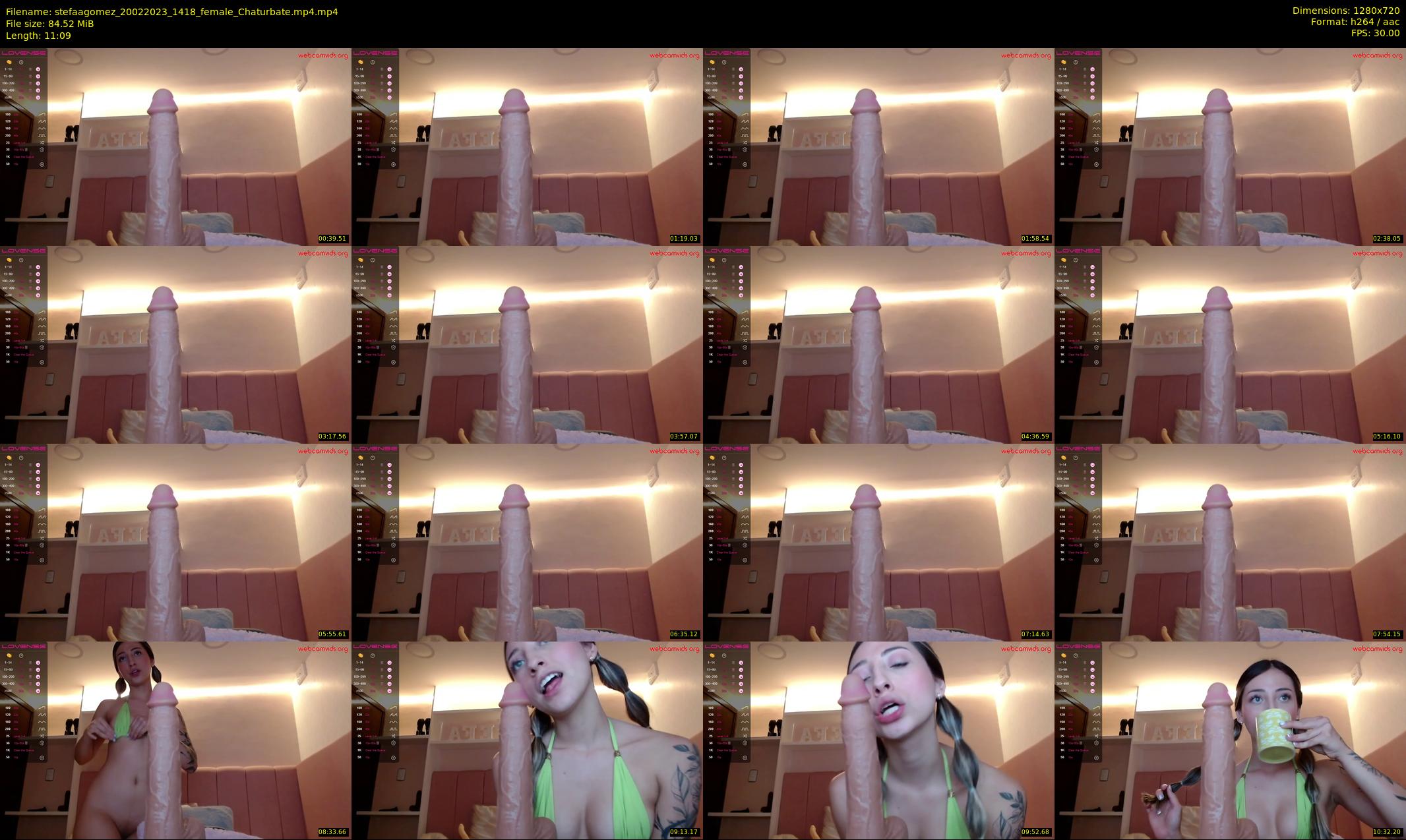 stefaagomez — 12 minute Chaturbate female cam show recording, 720p, Feb 20, 2023