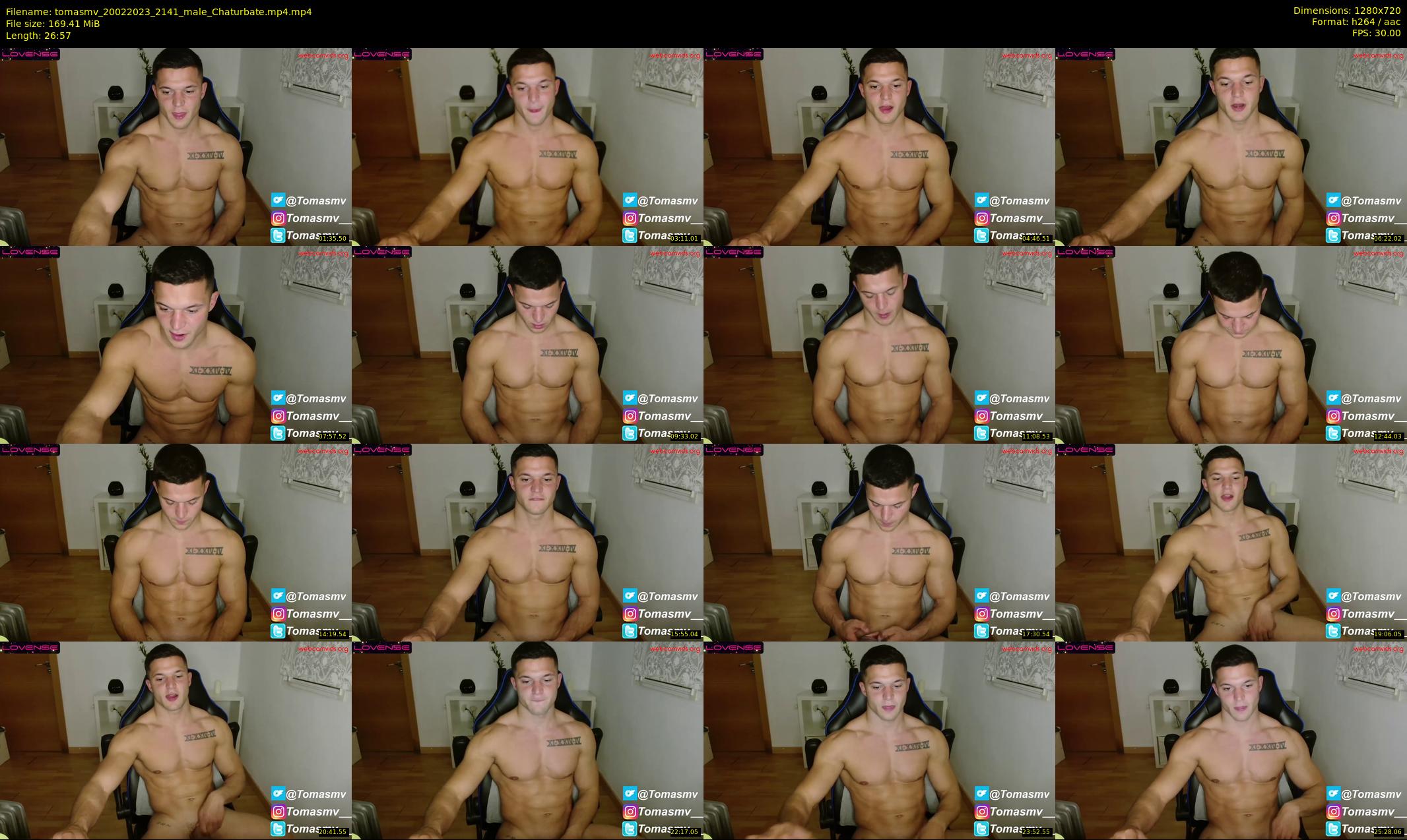 tomasmv — 27 minute Chaturbate male cam show recording, 720p, Feb 20, 2023