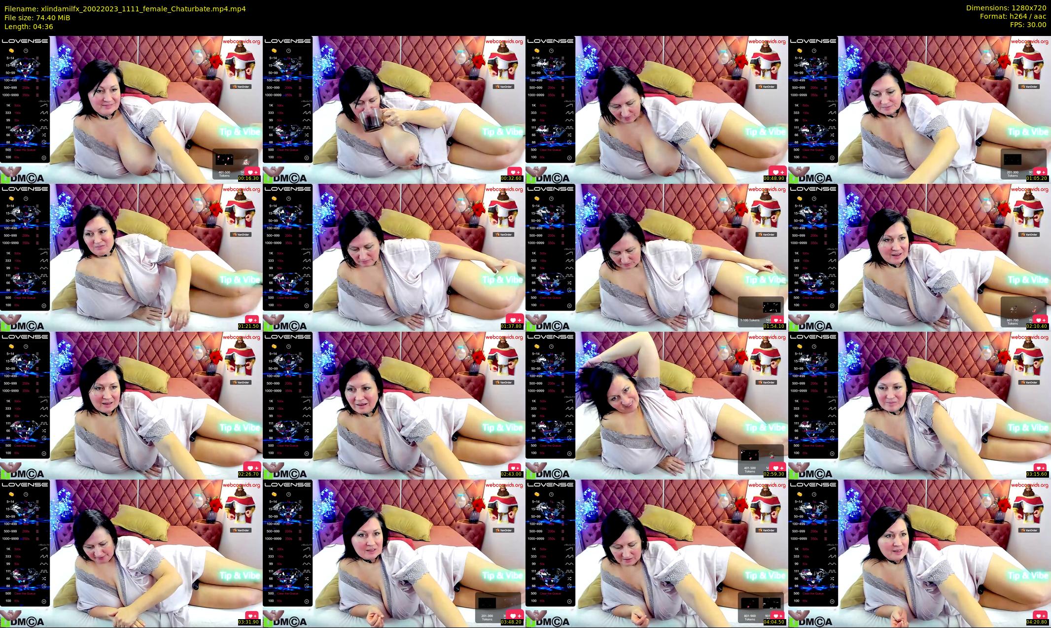 xlindamilfx — 5 minute Chaturbate female cam show recording, 720p, Feb 20, 2023