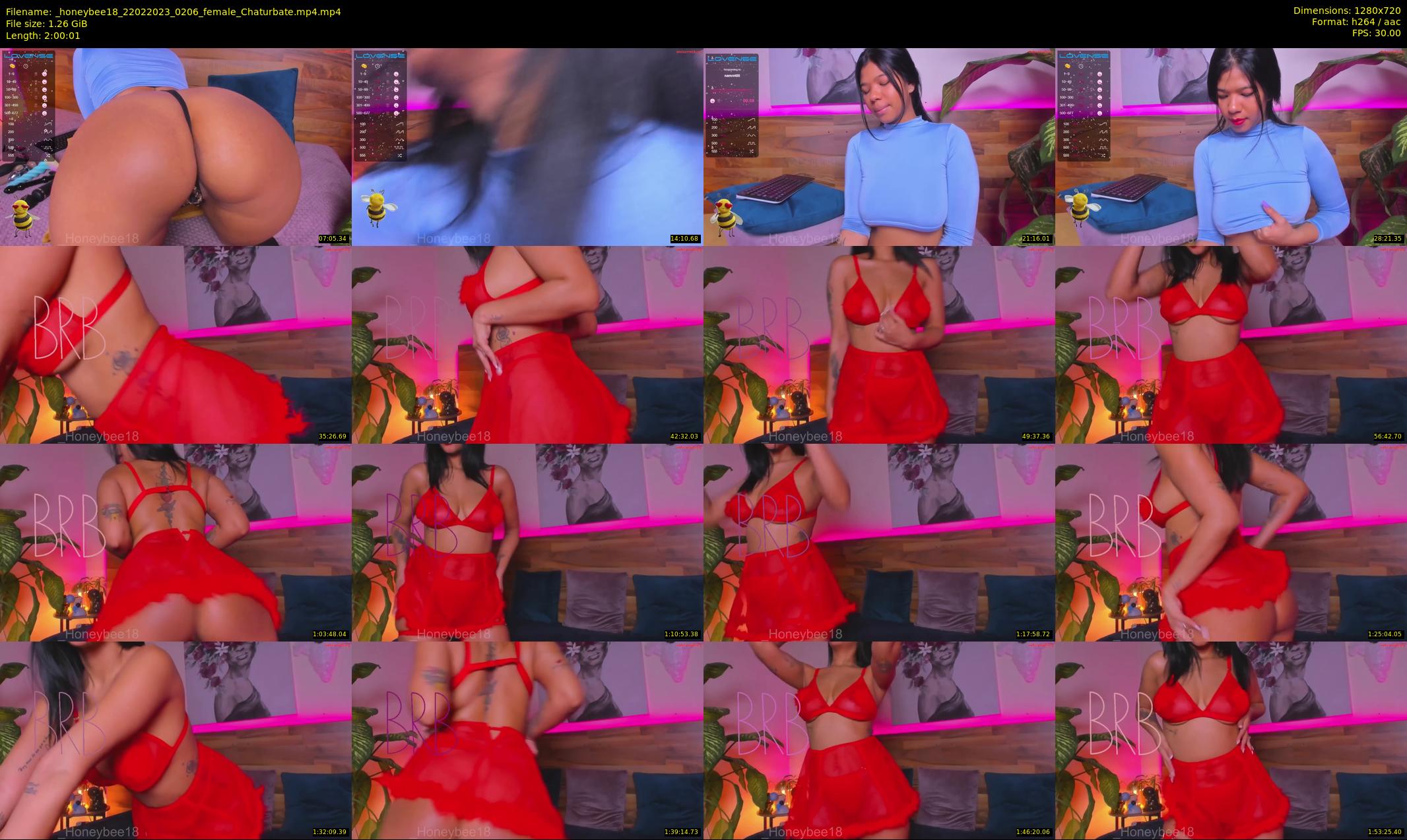_honeybee18 — 121 minute Chaturbate female cam show recording, 720p, Feb 22, 2023
