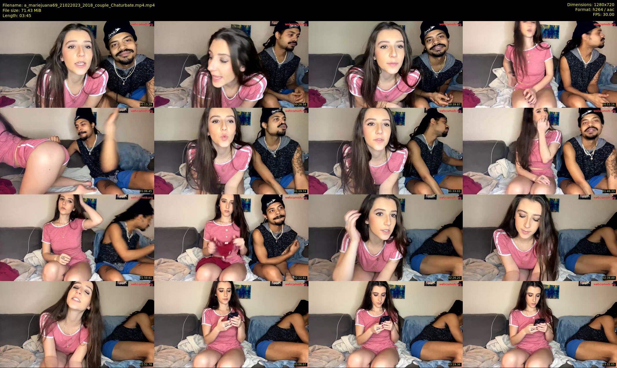 a_mariejuana69 — 4 minute Chaturbate couple cam show recording, 720p, Feb 21, 2023