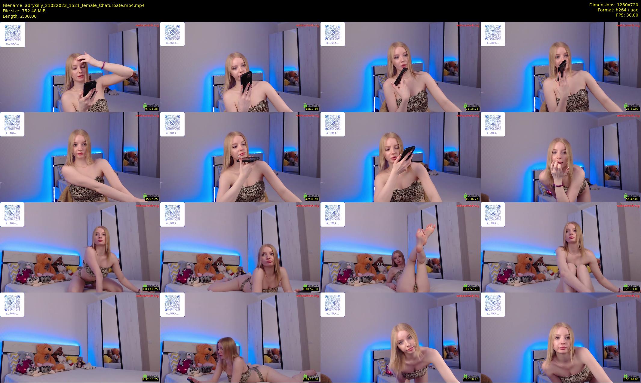 adrykilly — 120 minute Chaturbate female cam show recording, 720p, Feb 21, 2023